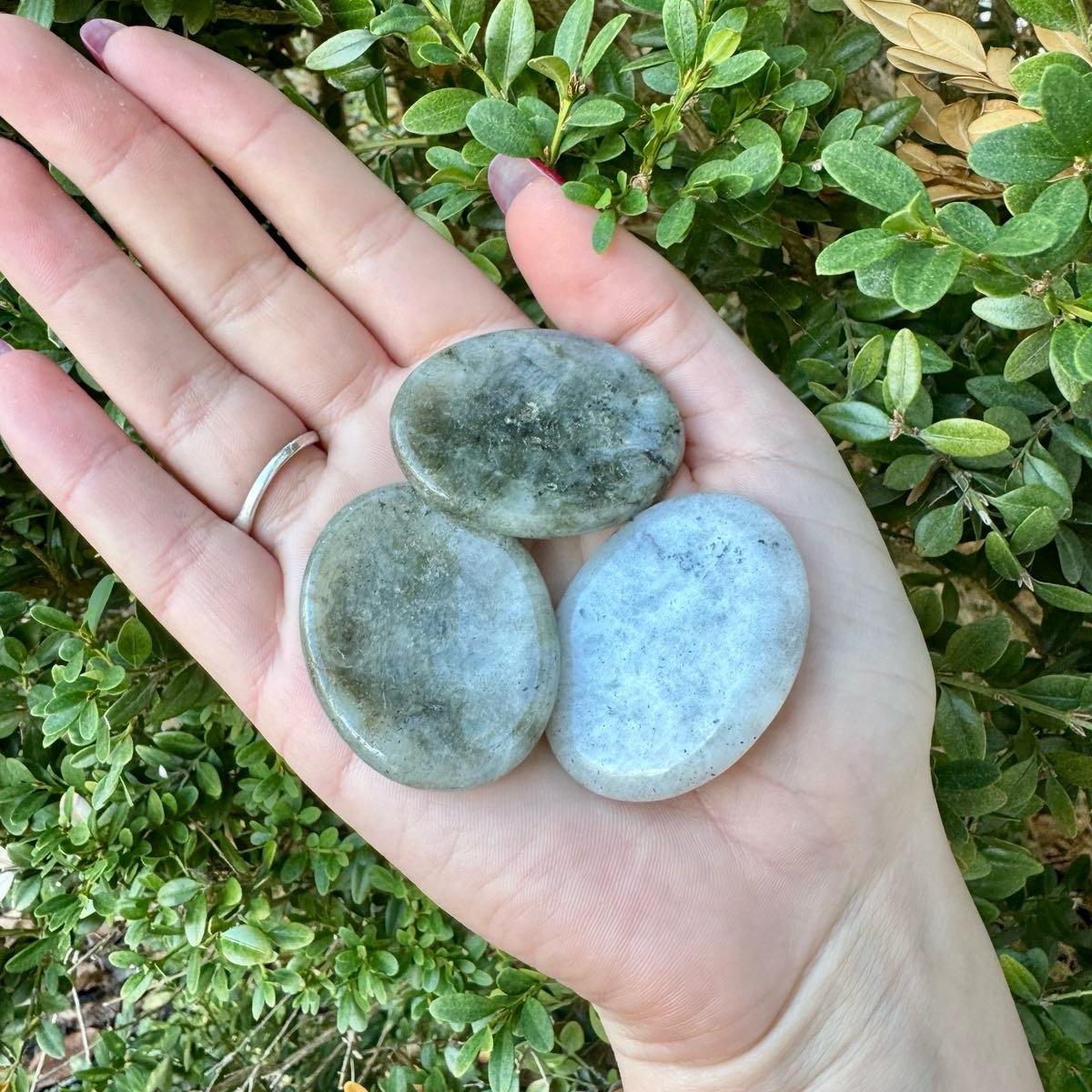 Crystal Worry Stones| Heart Shaped| Oval Shaped