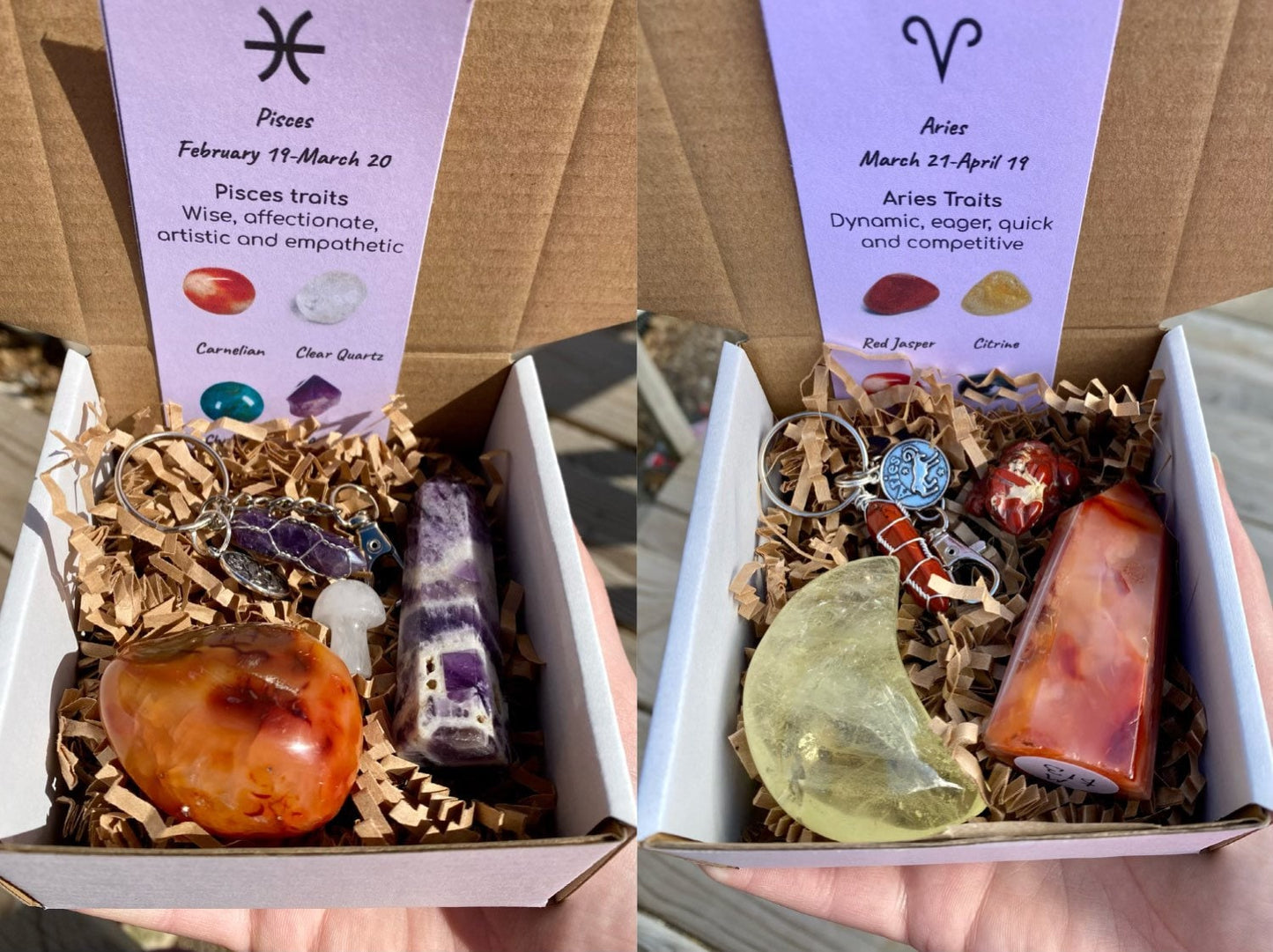 Zodiac Crystal Mystery Box| Zodiac Keychains| Astrological Sign