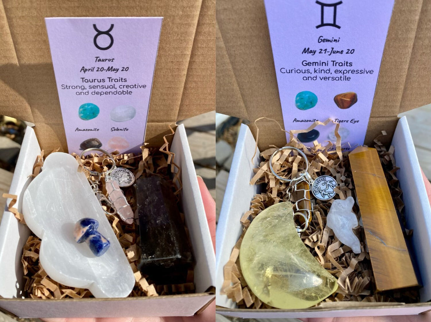 Zodiac Crystal Mystery Box| Zodiac Keychains| Astrological Sign