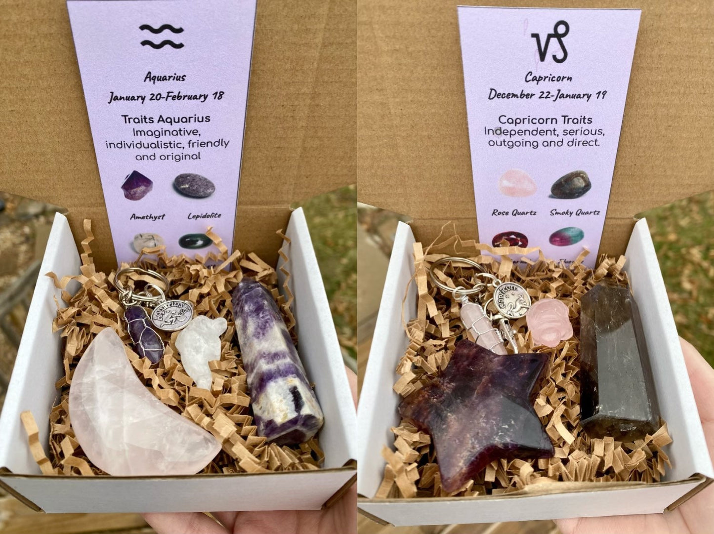 Zodiac Crystal Mystery Box| Zodiac Keychains| Astrological Sign