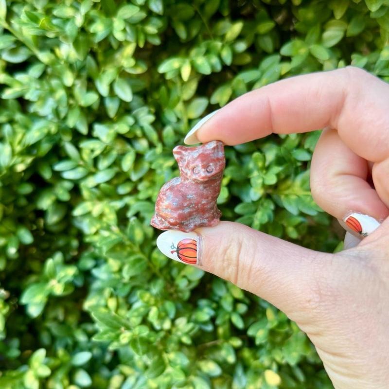 Mini Crystal Cat Carvings| Choose Your Material| One Piece