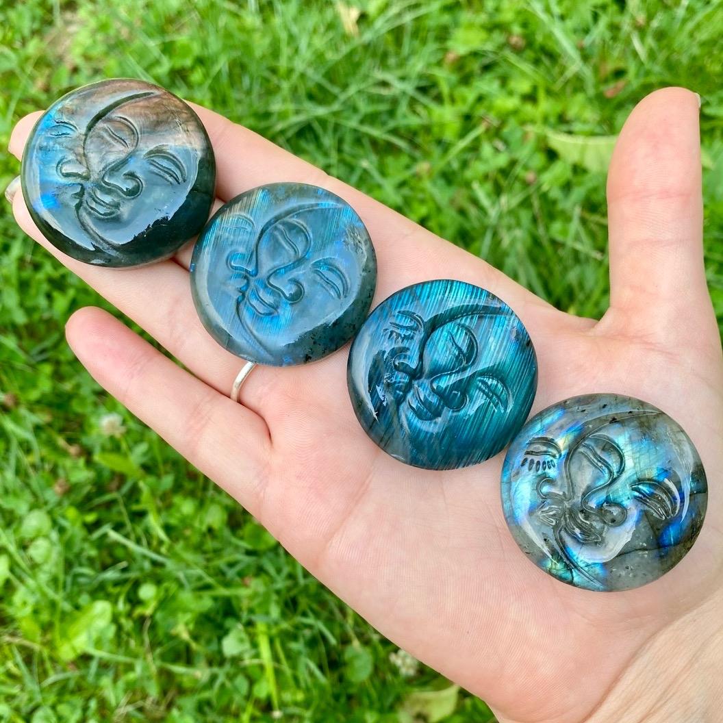 One Labradorite Carving| Fairies| Pegasus| Butterflies
