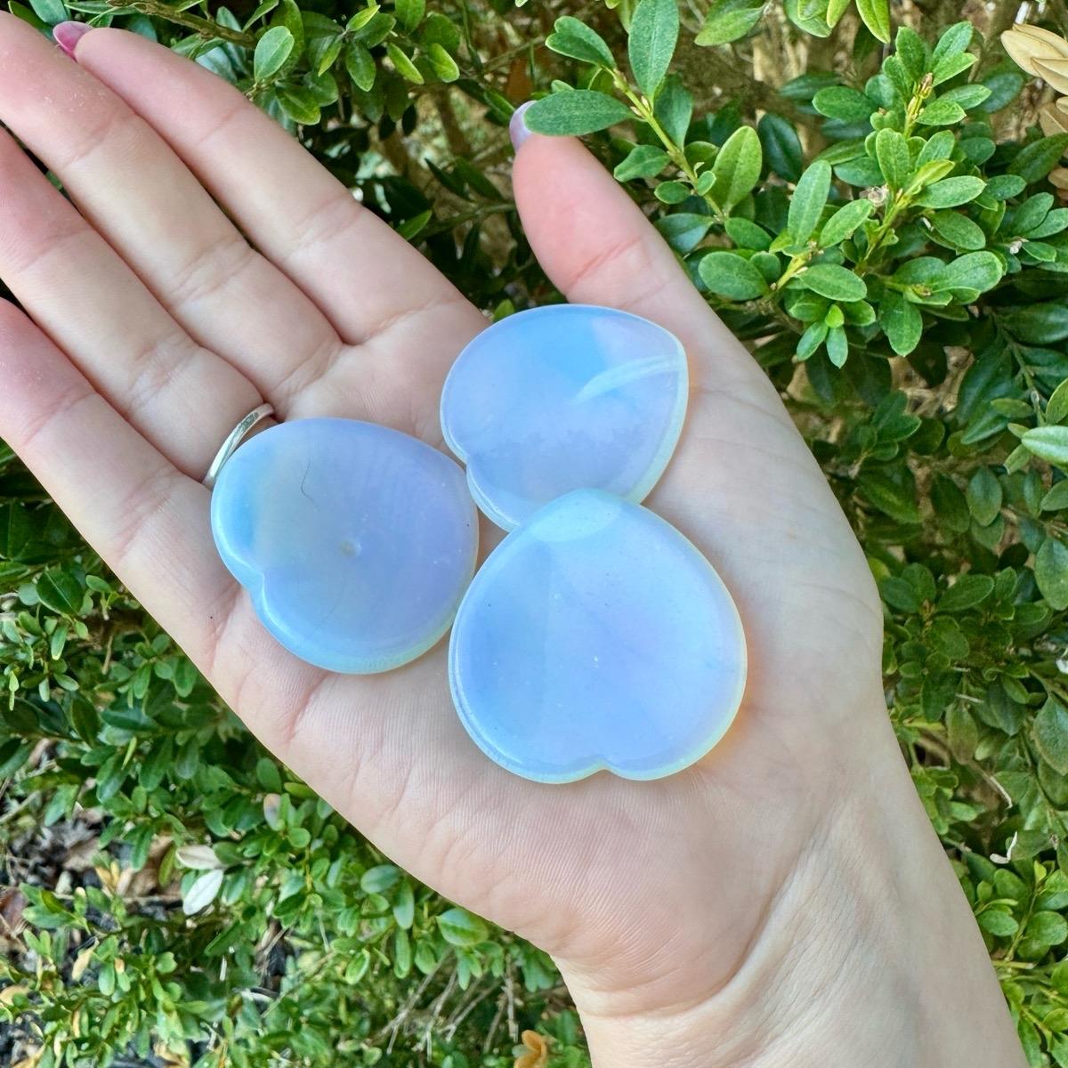 Crystal Worry Stones| Heart Shaped| Oval Shaped