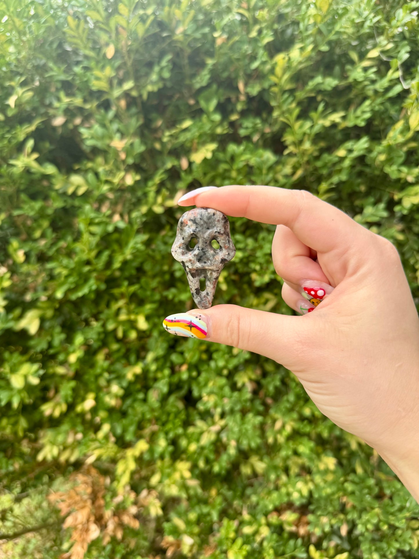 Crystal Ghost Face Mask Carvings