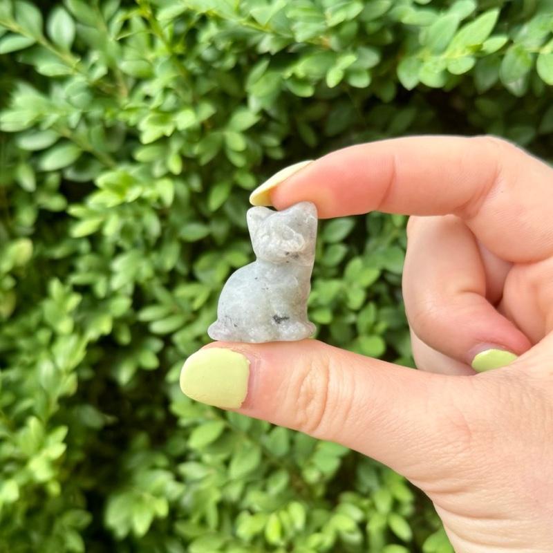 Mini Crystal Cat Carvings| Choose Your Material| One Piece