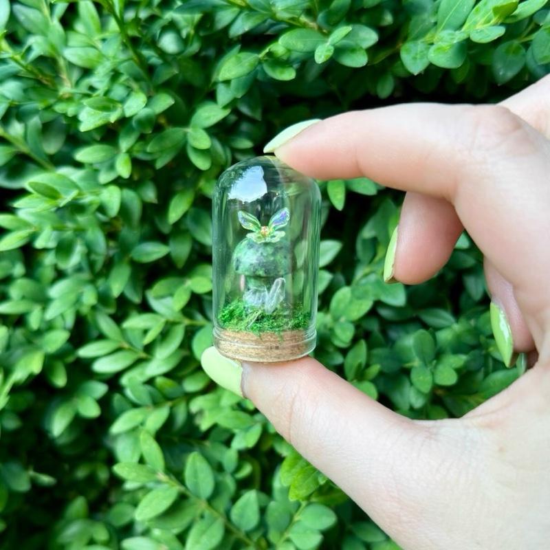 Mini Butterfly Crystal Mushroom Terrariums| Choose Your Mushroom With Matching Butterfly Decor