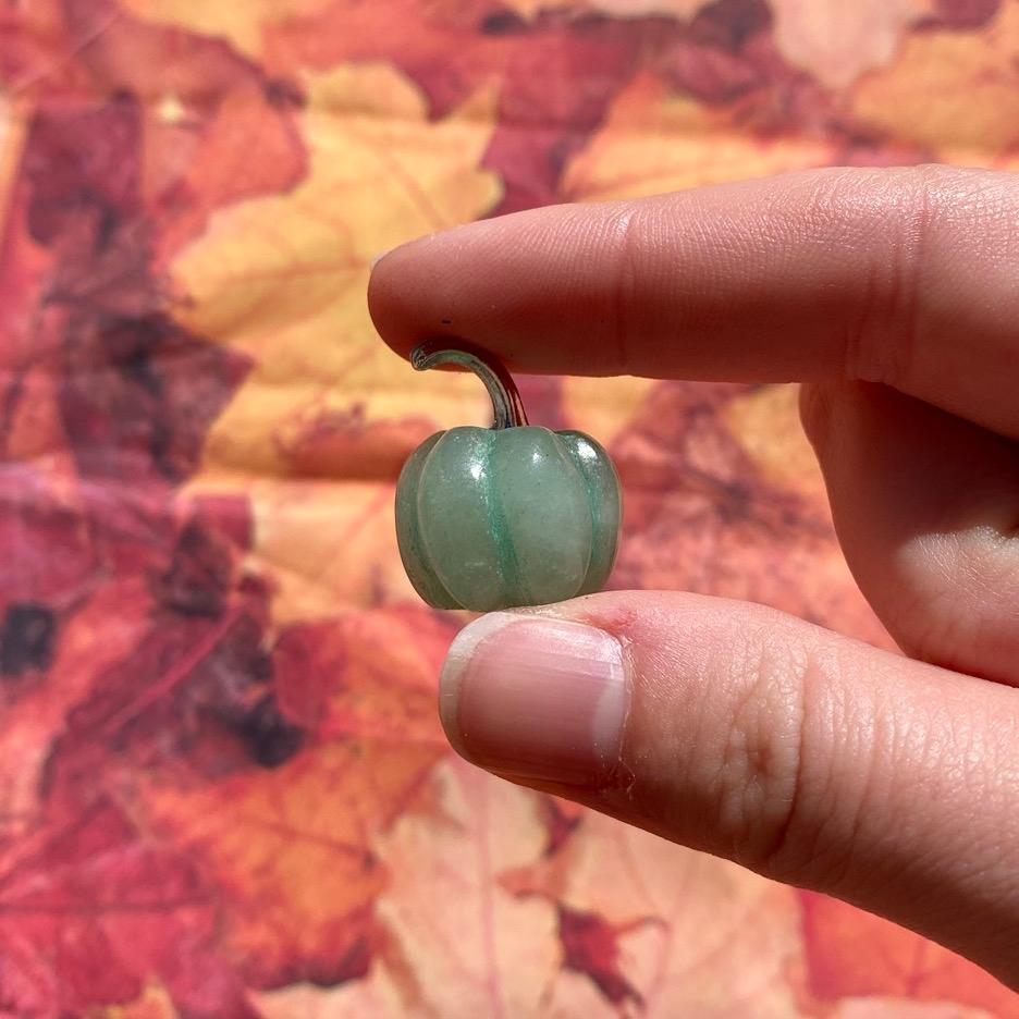 Mini Pumpkin Crystal Carvings