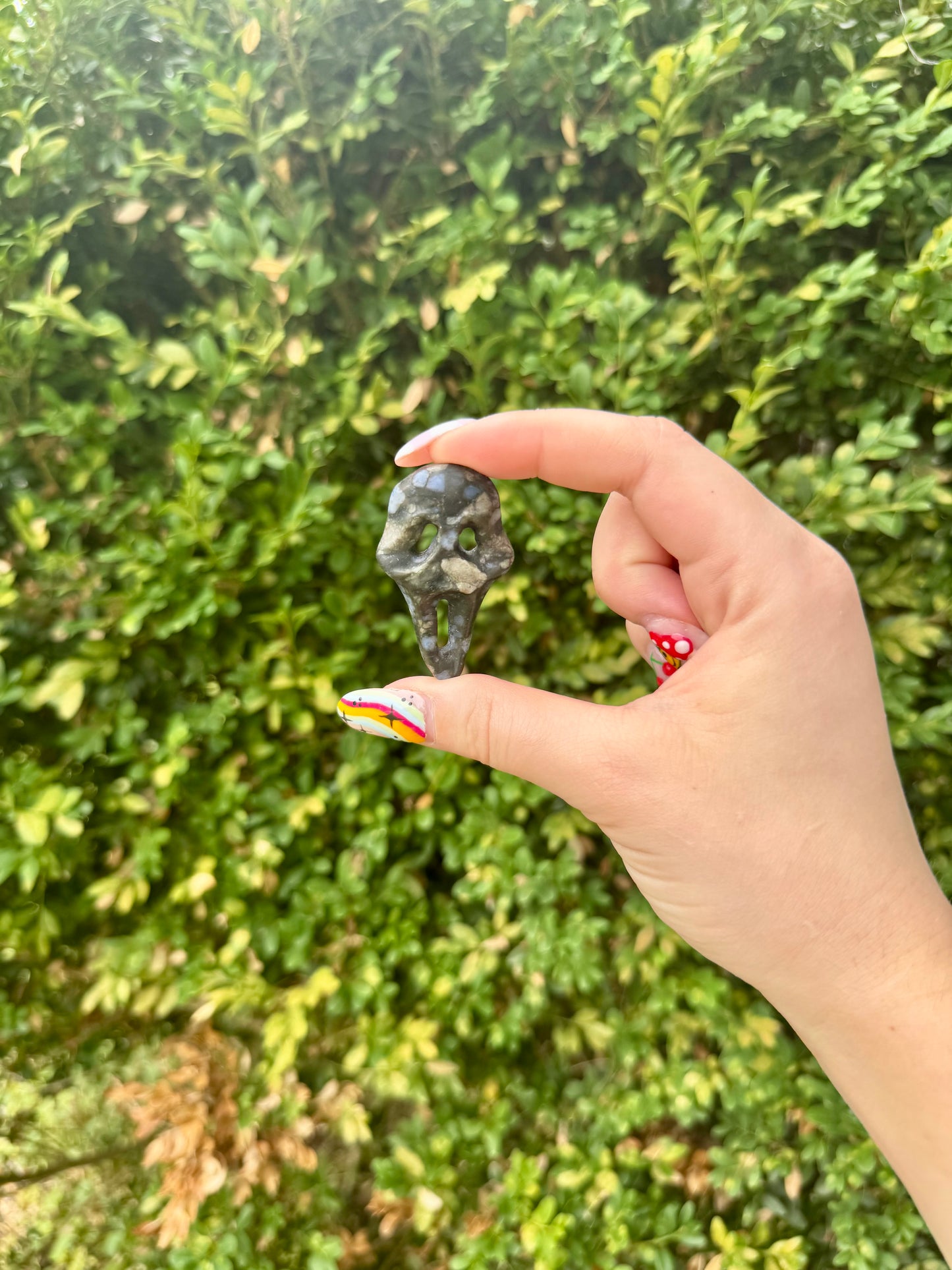 Crystal Ghost Face Mask Carvings
