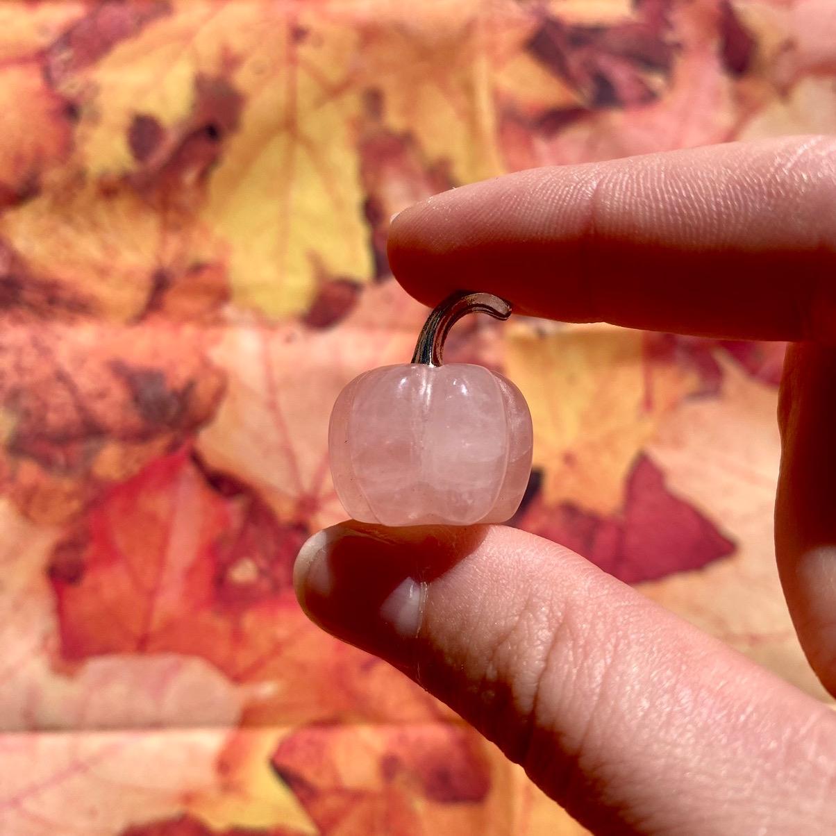 Mini Pumpkin Crystal Carvings