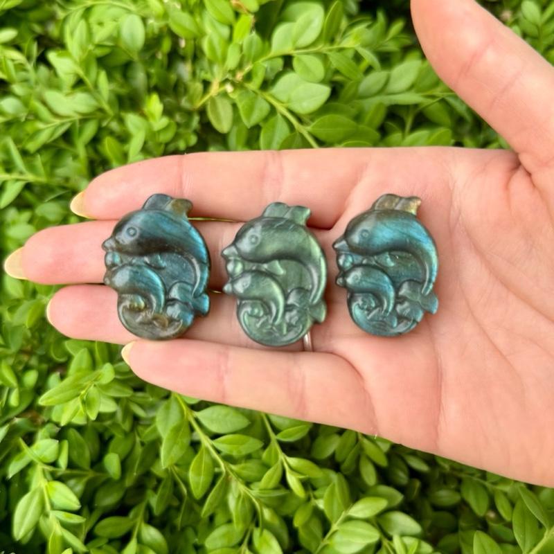 One Labradorite Carving| Fairies| Pegasus| Butterflies