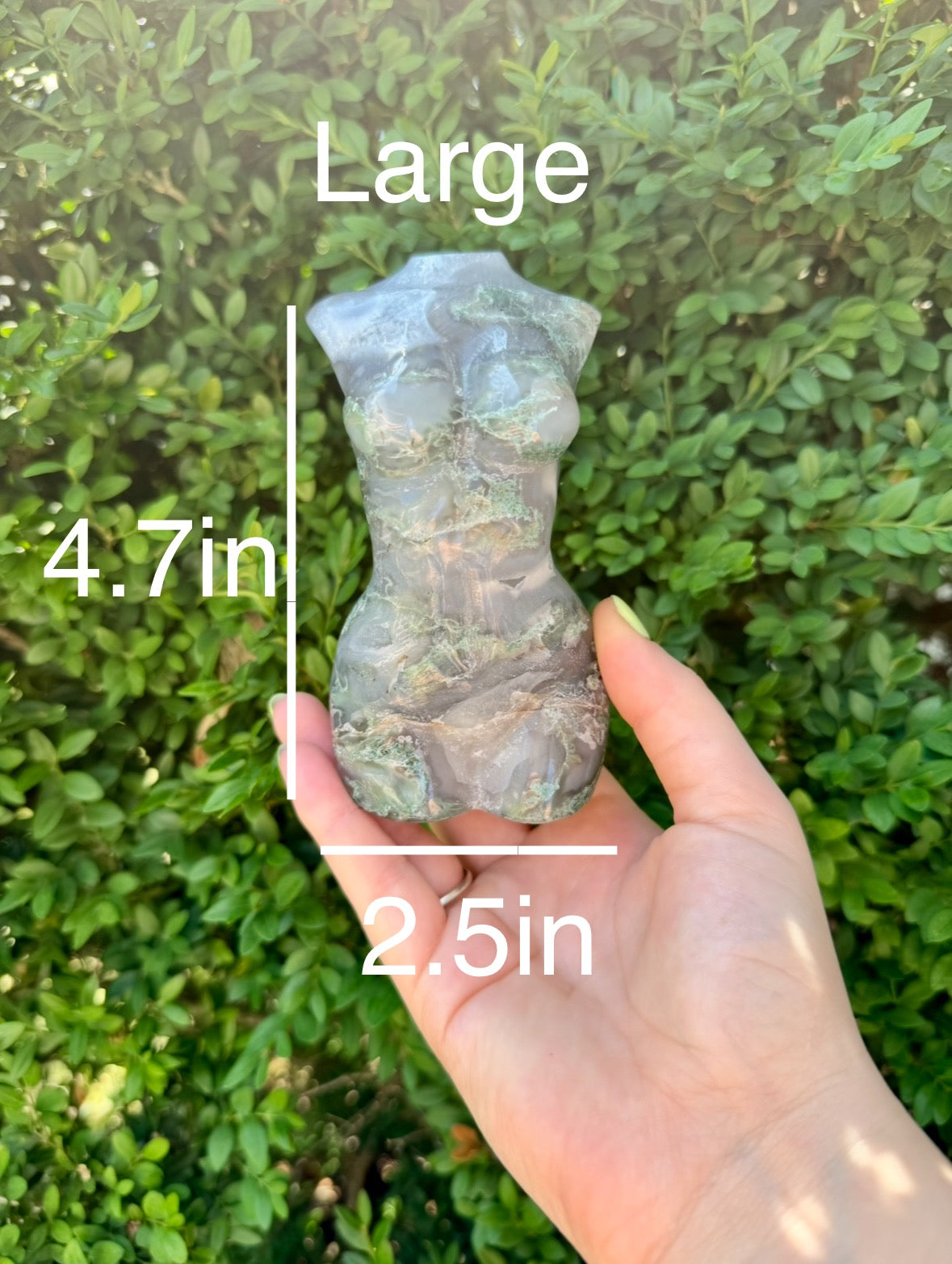 Large Crystal Goddess Bodies| Volcano Agate| Moss Agate| Amethyst