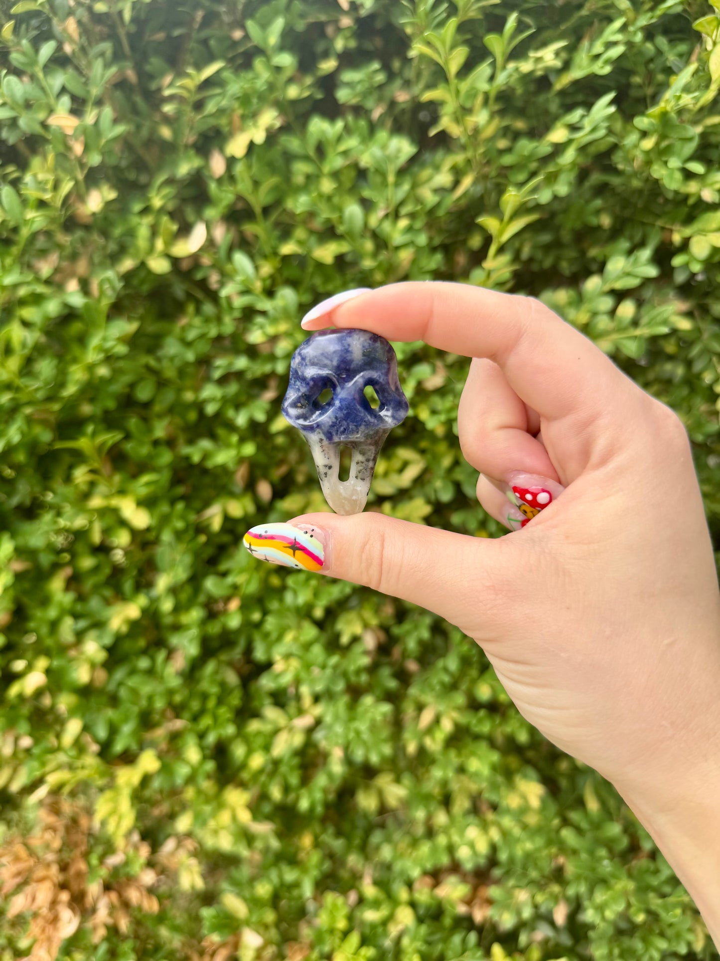 Crystal Ghost Face Mask Carvings