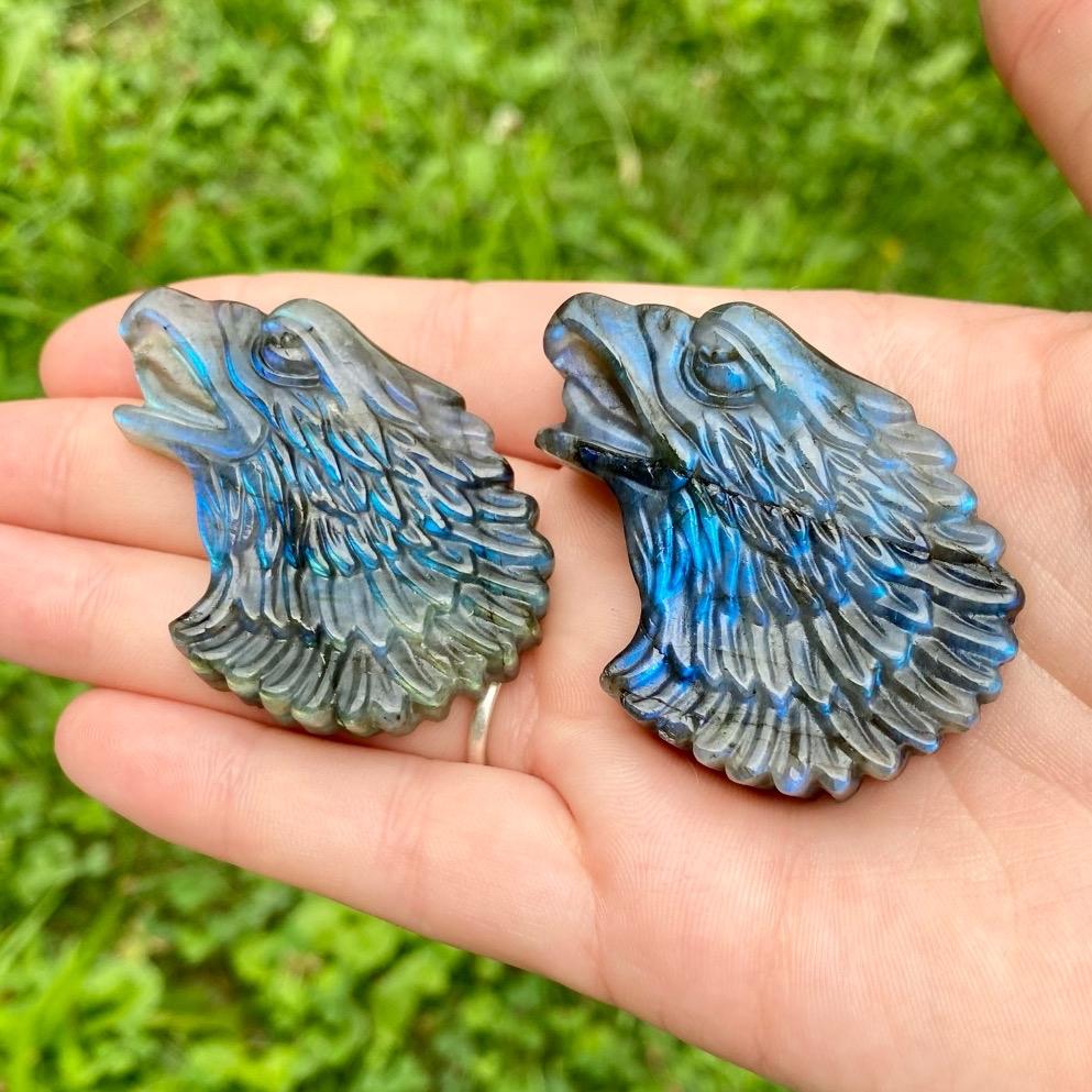 One Labradorite Carving| Fairies| Pegasus| Butterflies