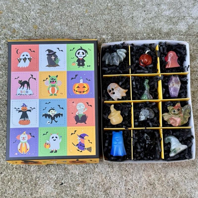 Halloween Mini Crystal Carving Advent Calendar| 12 Days of Halloween