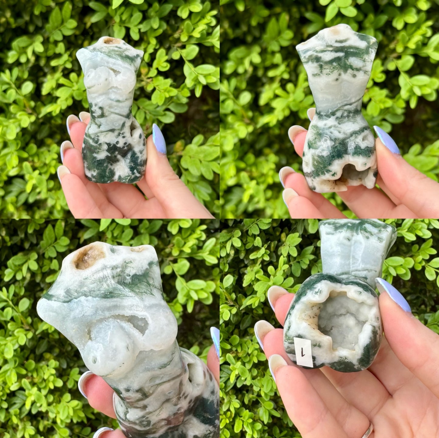 Crystal Goddess Body Carvings| Multiple Sizes| Choose Your Material