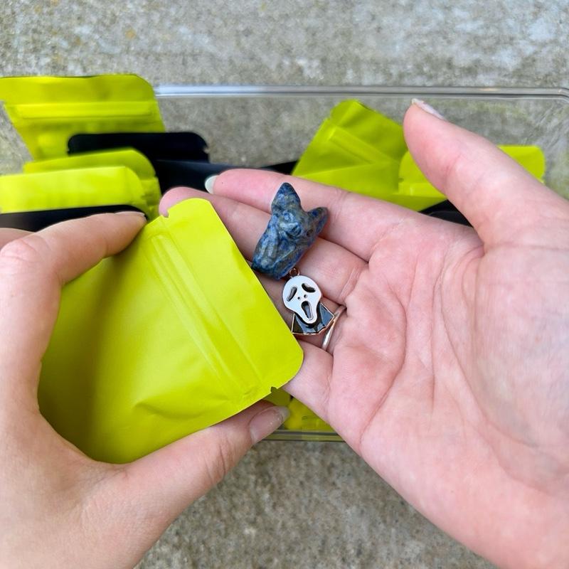 Random Pick Mini Crystal Bags| Possible extra bags| Mini Carvings| Bracelets| Charms