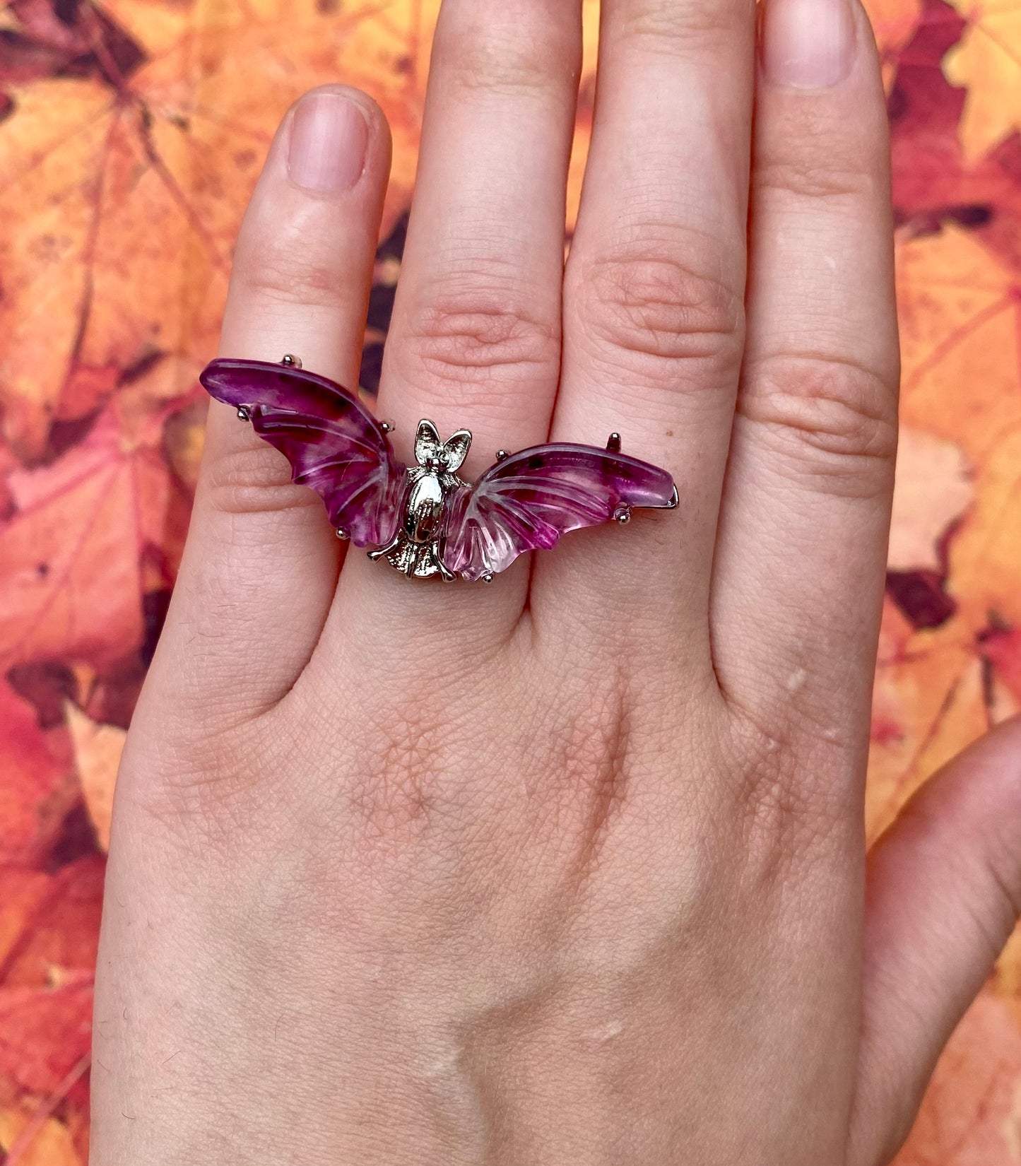 Fluorite Bat Rings