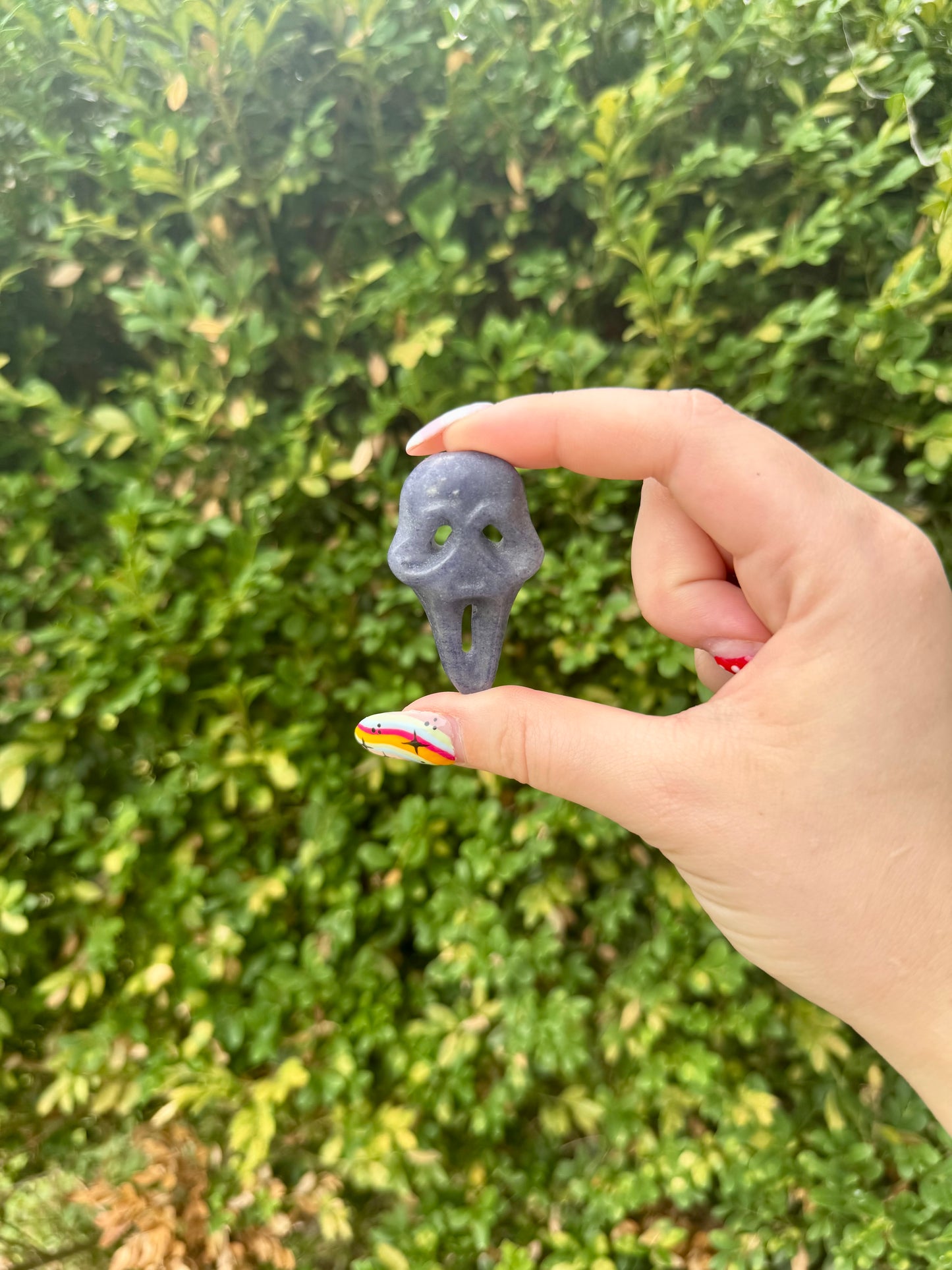 Crystal Ghost Face Mask Carvings