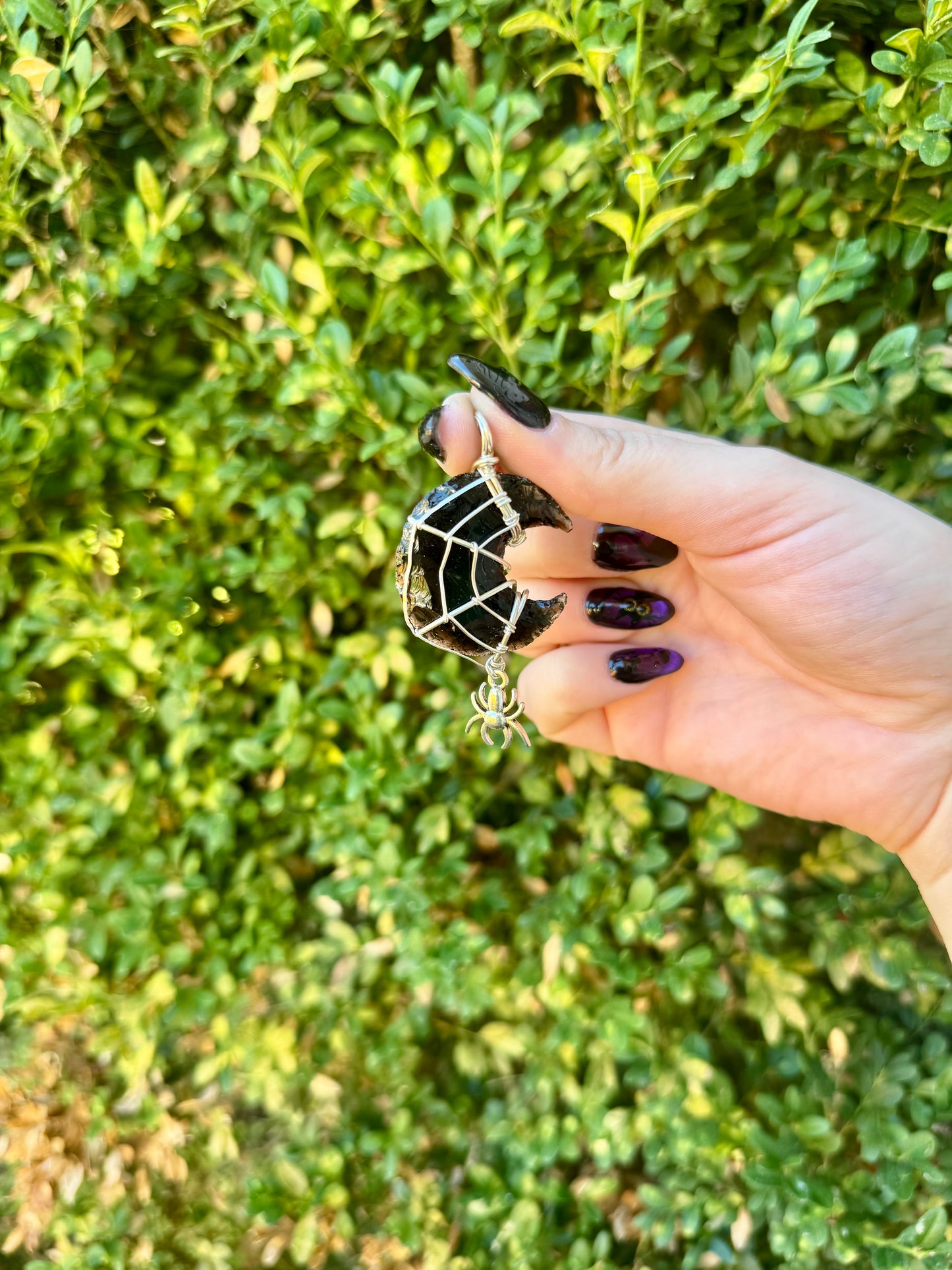 Crystal Wire Wrapped Pendants| Cabs| Halloween| Necklace