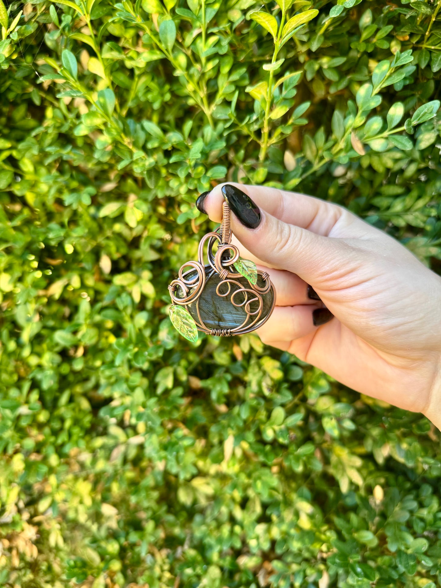 Crystal Wire Wrapped Pendants| Cabs| Halloween| Necklace
