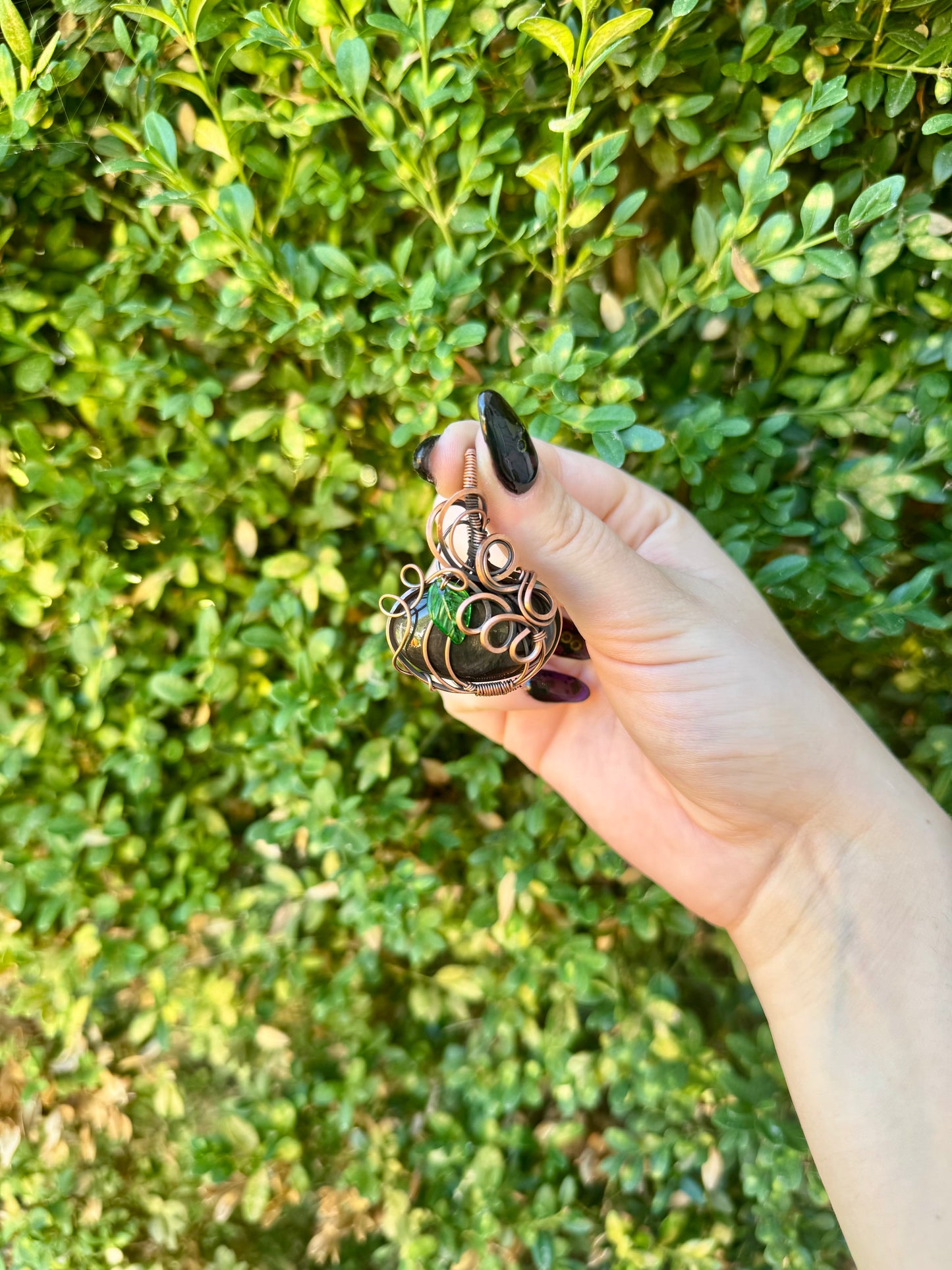 Crystal Wire Wrapped Pendants| Cabs| Halloween| Necklace