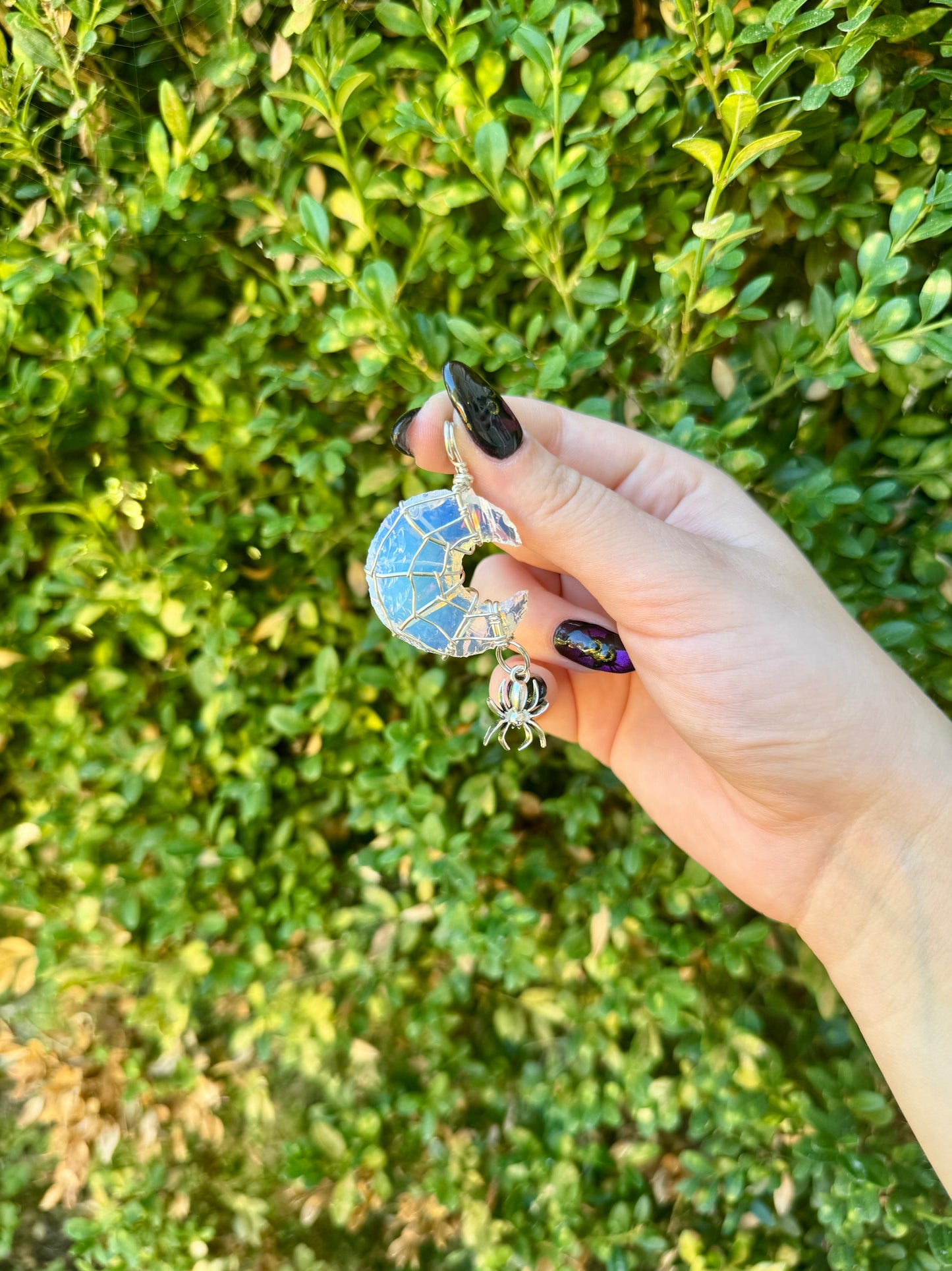 Crystal Wire Wrapped Pendants| Cabs| Halloween| Necklace