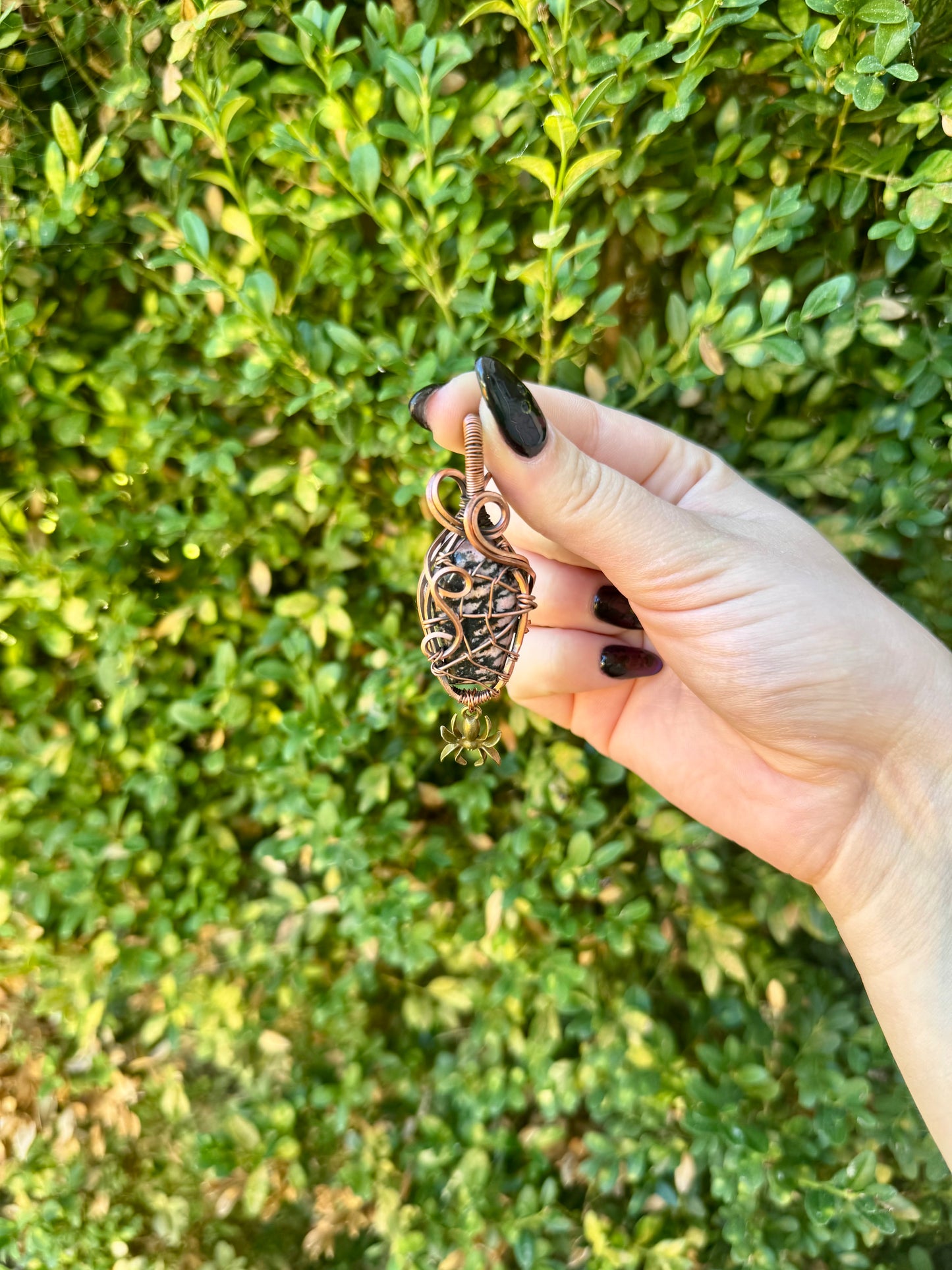 Crystal Wire Wrapped Pendants| Cabs| Halloween| Necklace