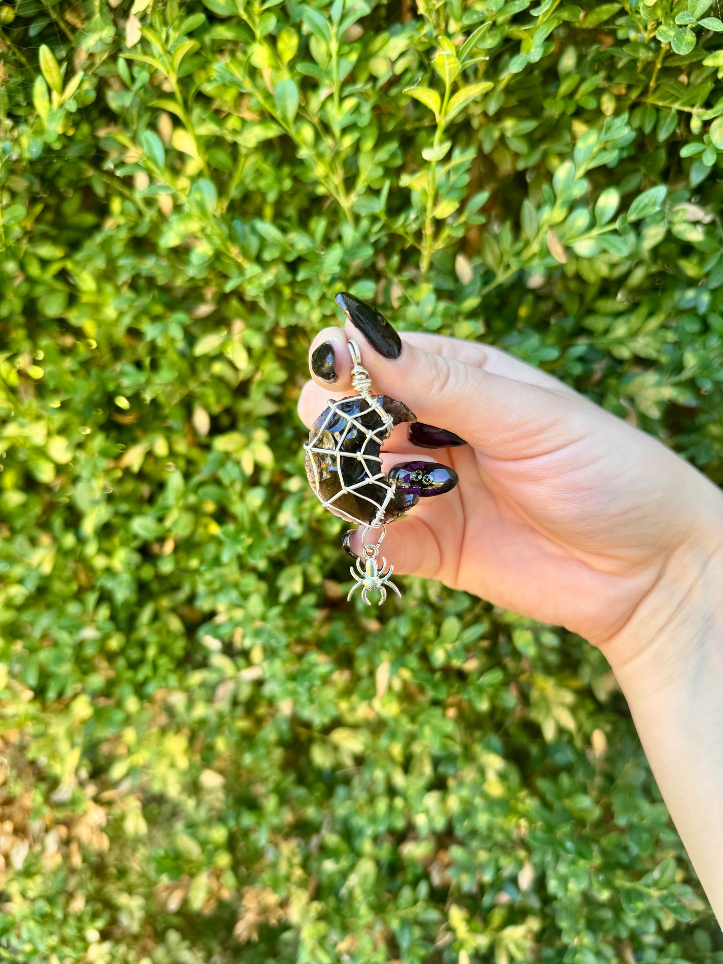 Crystal Wire Wrapped Pendants| Cabs| Halloween| Necklace