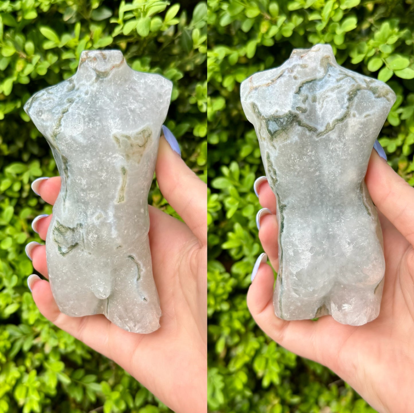 Large Crystal Goddess Bodies| Volcano Agate| Moss Agate| Amethyst