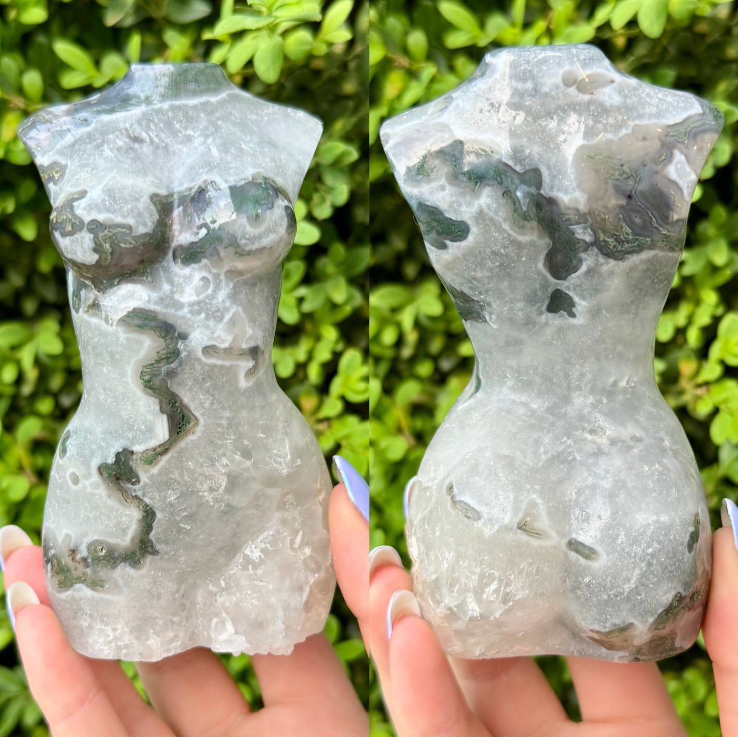 Large Crystal Goddess Bodies| Volcano Agate| Moss Agate| Amethyst