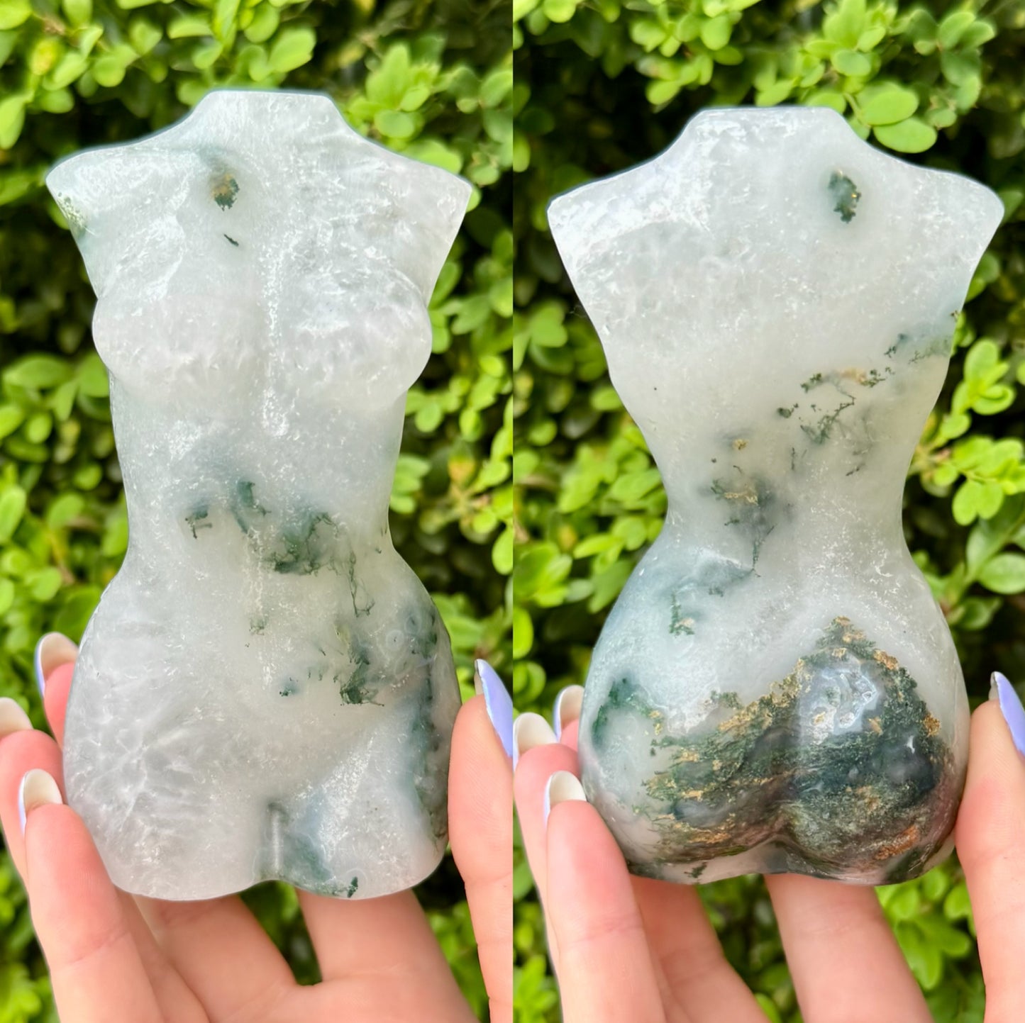 Large Crystal Goddess Bodies| Volcano Agate| Moss Agate| Amethyst