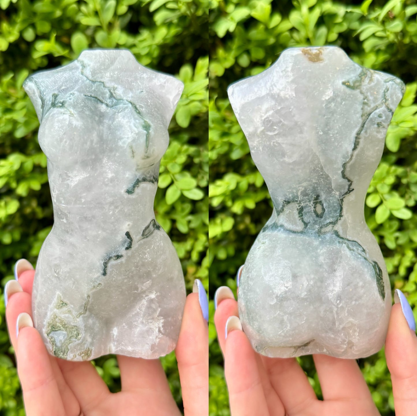 Large Crystal Goddess Bodies| Volcano Agate| Moss Agate| Amethyst