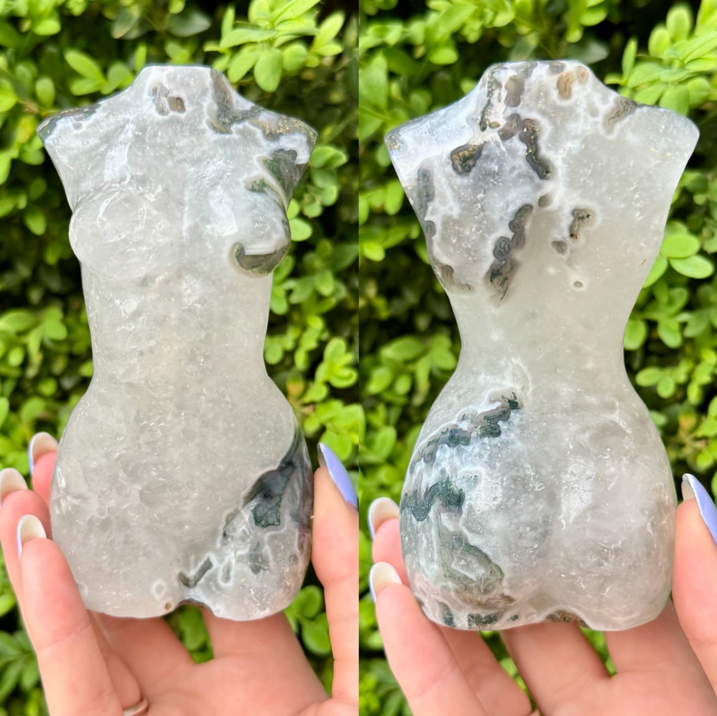 Large Crystal Goddess Bodies| Volcano Agate| Moss Agate| Amethyst