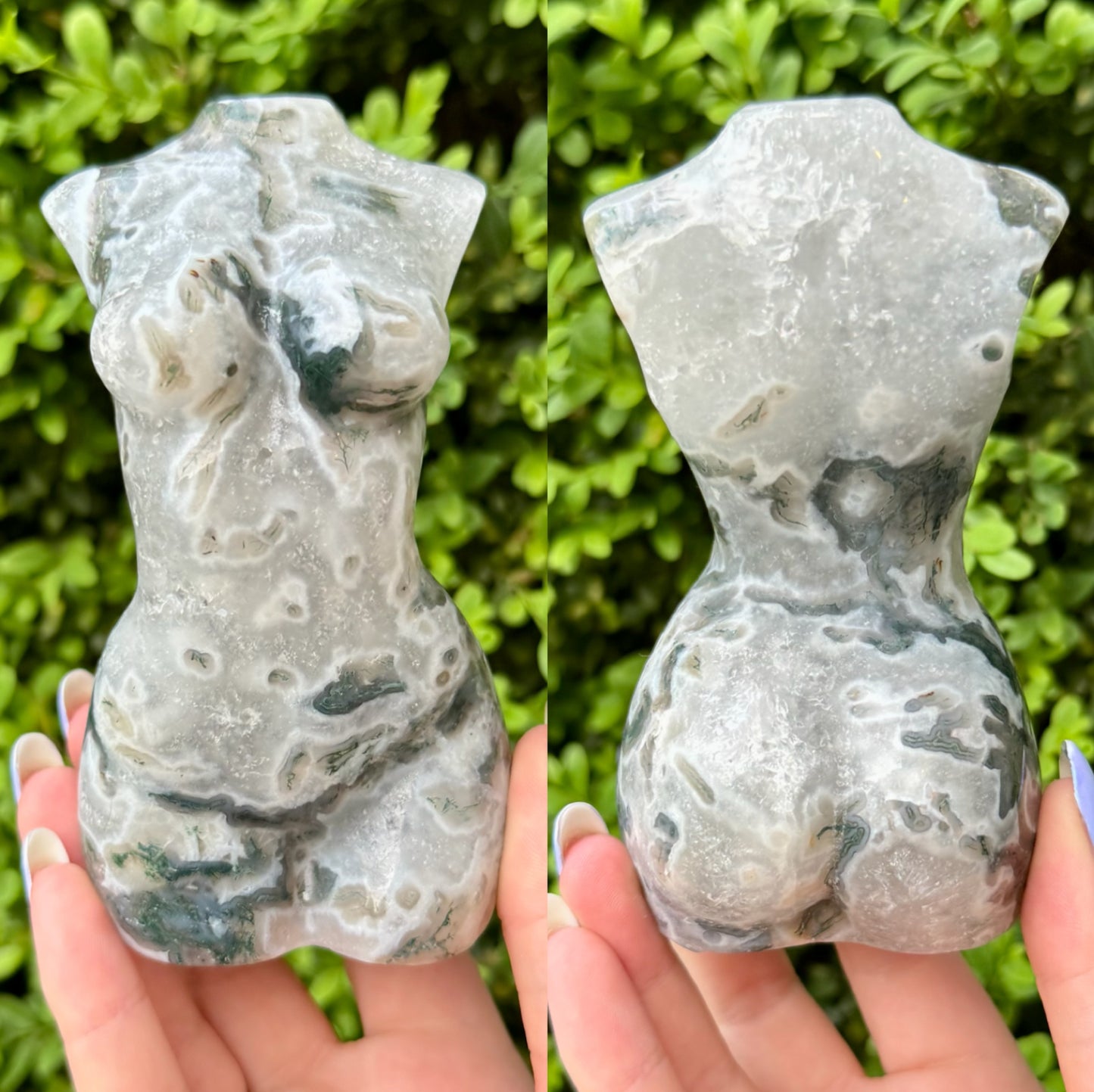 Large Crystal Goddess Bodies| Volcano Agate| Moss Agate| Amethyst