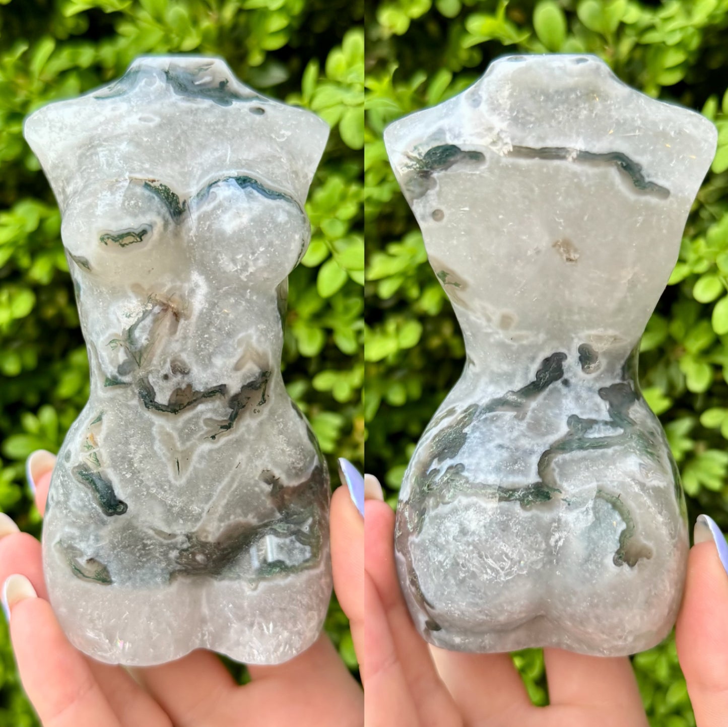 Large Crystal Goddess Bodies| Volcano Agate| Moss Agate| Amethyst