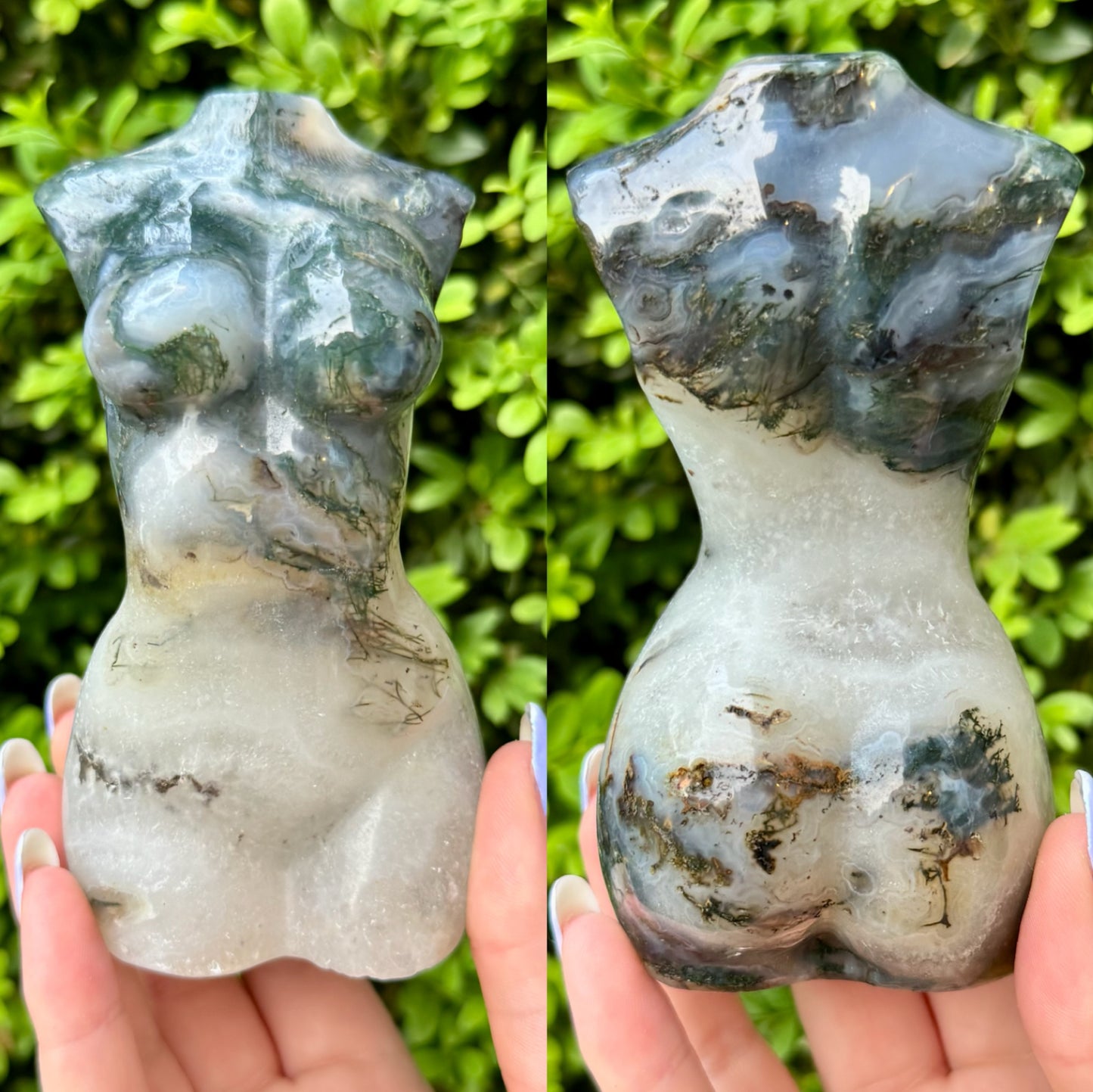 Large Crystal Goddess Bodies| Volcano Agate| Moss Agate| Amethyst