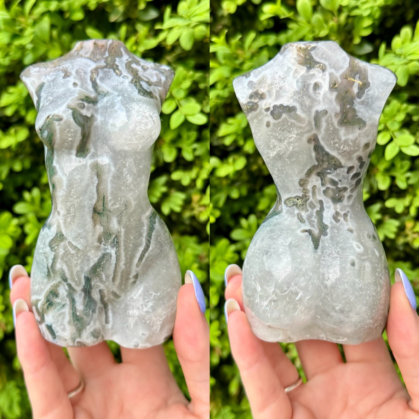 Large Crystal Goddess Bodies| Volcano Agate| Moss Agate| Amethyst