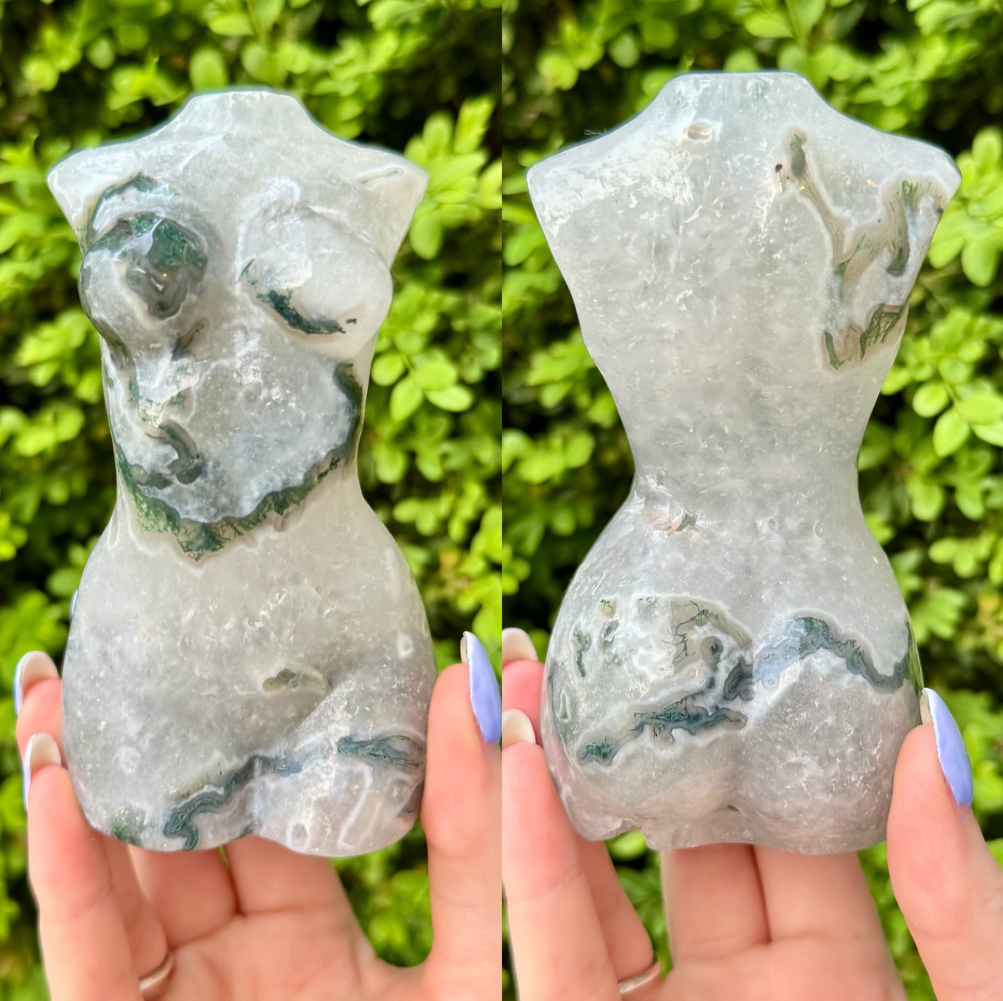 Large Crystal Goddess Bodies| Volcano Agate| Moss Agate| Amethyst