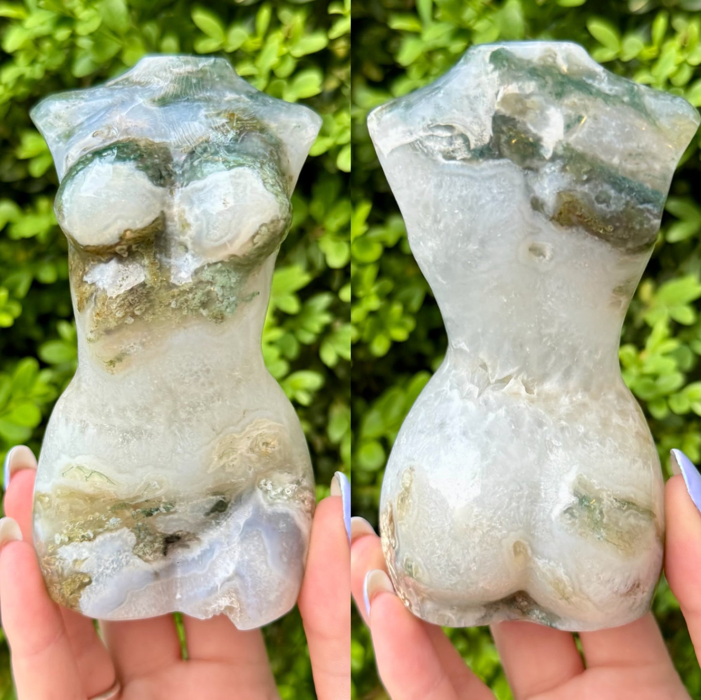 Large Crystal Goddess Bodies| Volcano Agate| Moss Agate| Amethyst