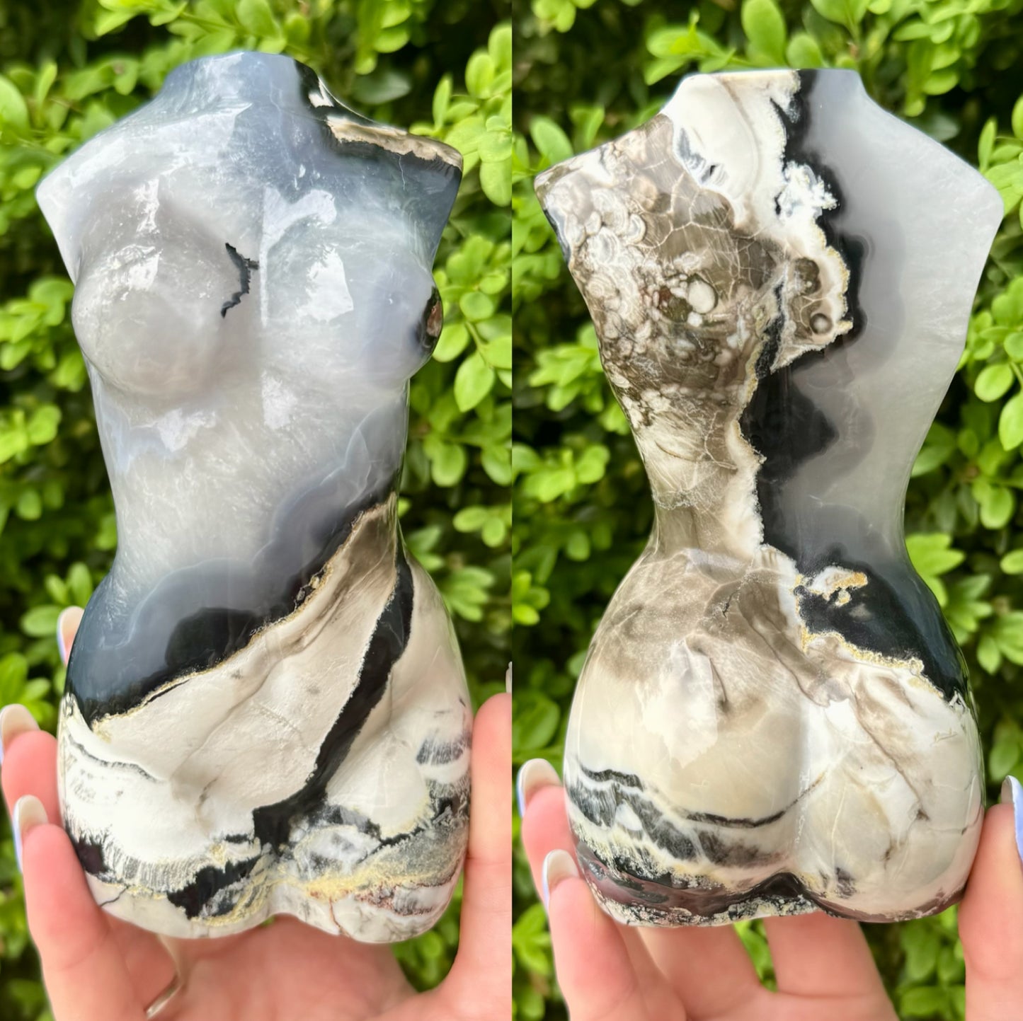 Large Crystal Goddess Bodies| Volcano Agate| Moss Agate| Amethyst