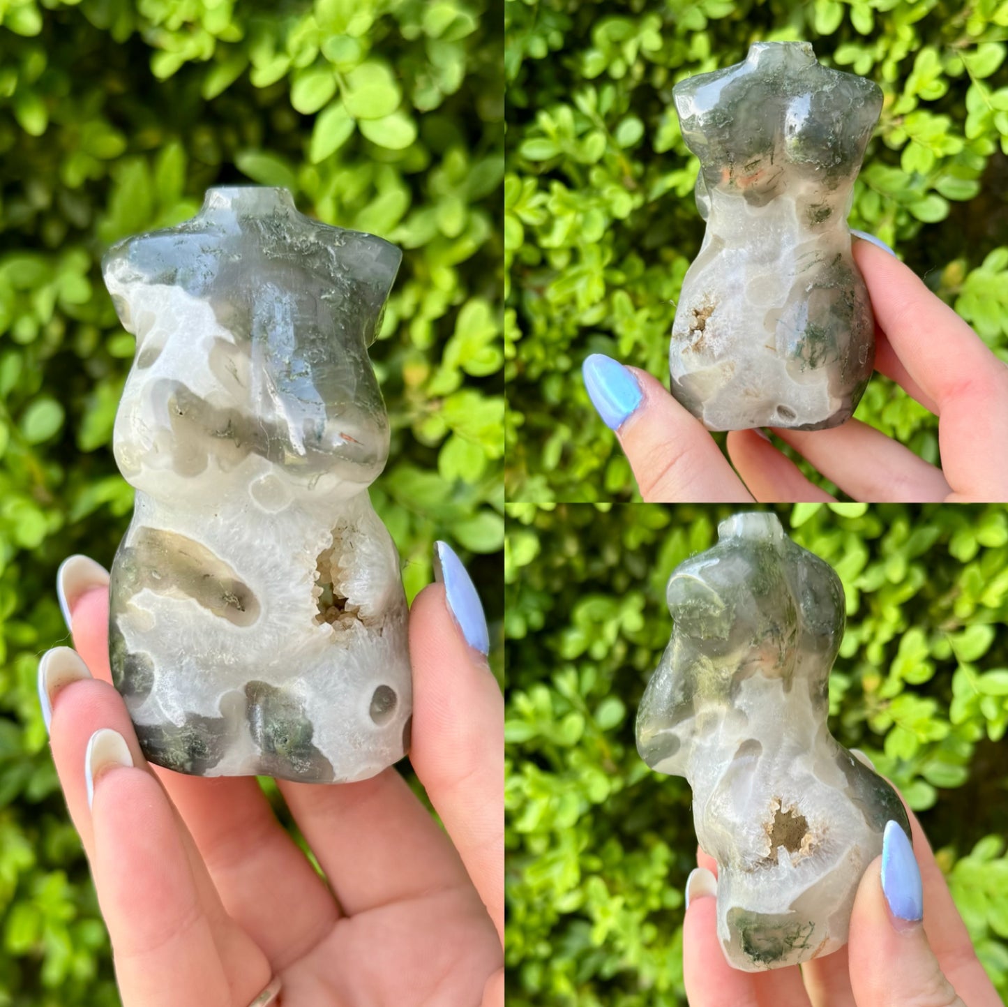 Crystal Goddess Body Carvings| Multiple Sizes| Choose Your Material