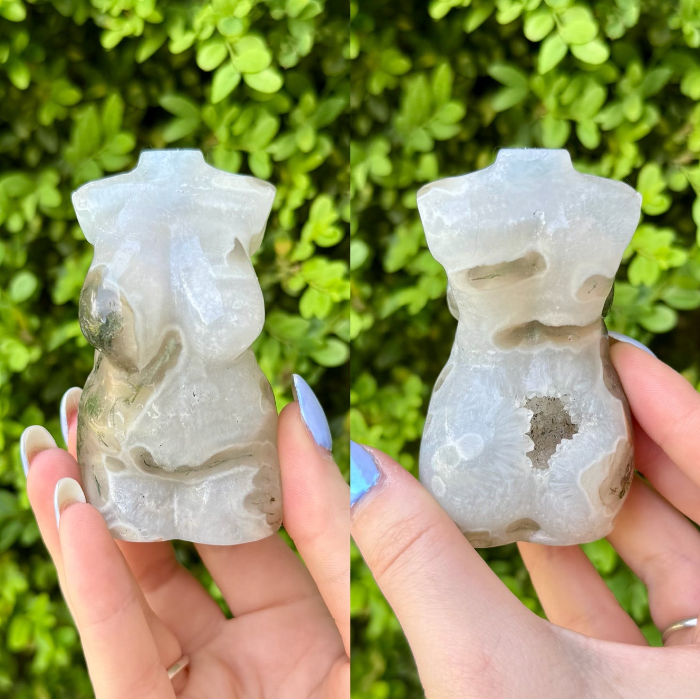 Crystal Goddess Body Carvings| Multiple Sizes| Choose Your Material