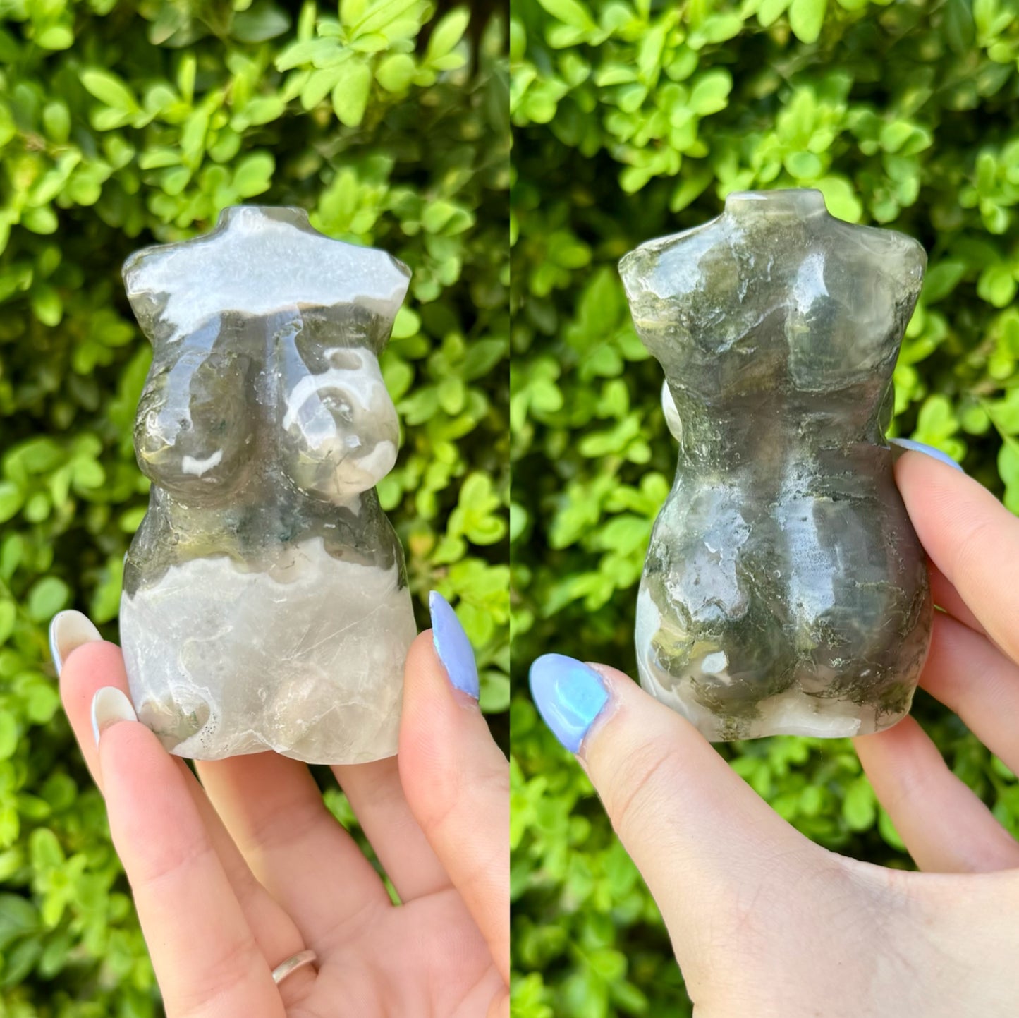 Crystal Goddess Body Carvings| Multiple Sizes| Choose Your Material