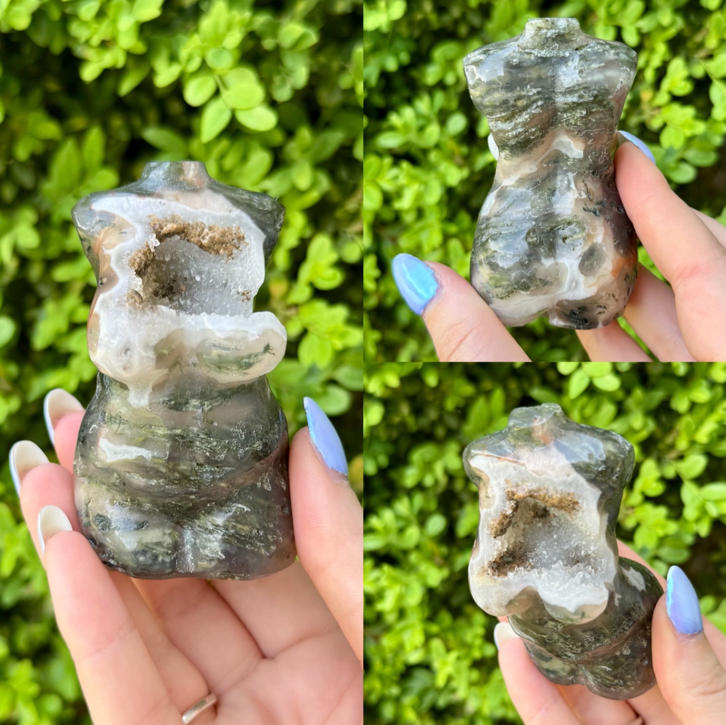 Crystal Goddess Body Carvings| Multiple Sizes| Choose Your Material