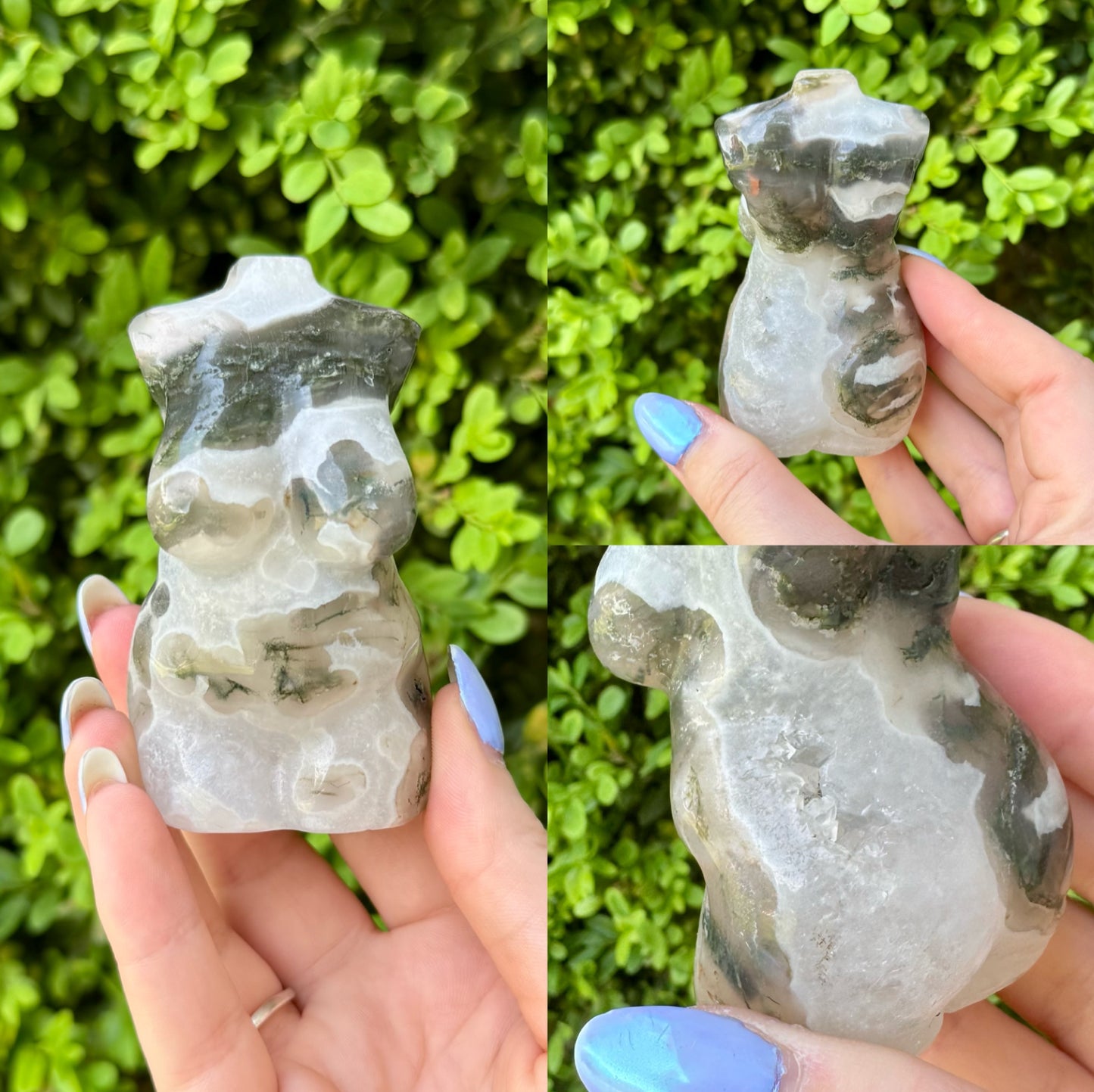 Crystal Goddess Body Carvings| Multiple Sizes| Choose Your Material