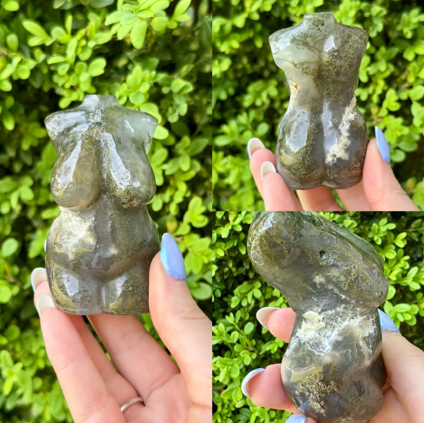 Crystal Goddess Body Carvings| Multiple Sizes| Choose Your Material