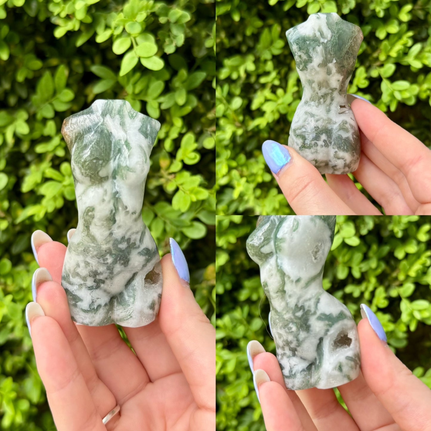 Crystal Goddess Body Carvings| Multiple Sizes| Choose Your Material