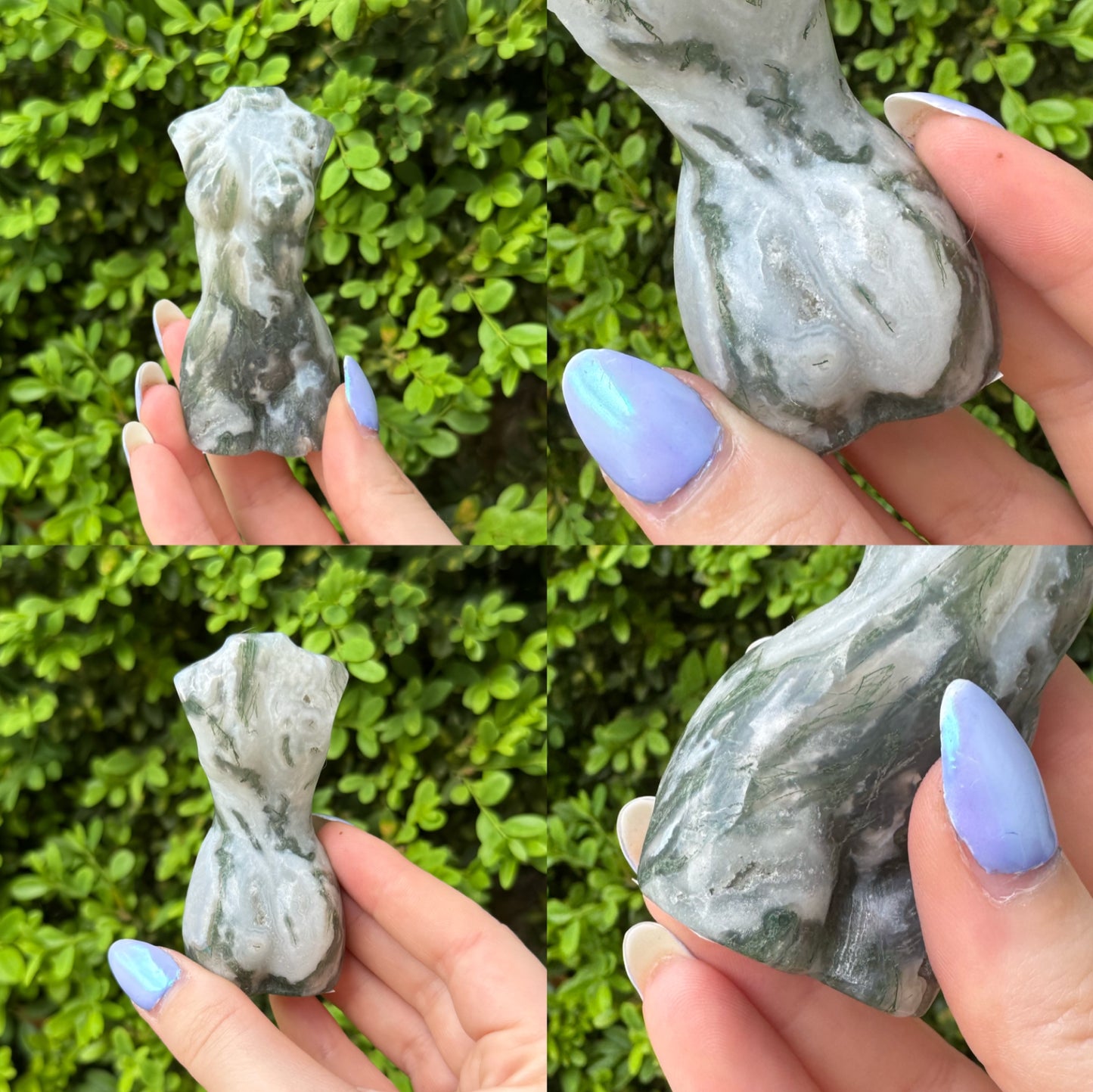 Crystal Goddess Body Carvings| Multiple Sizes| Choose Your Material