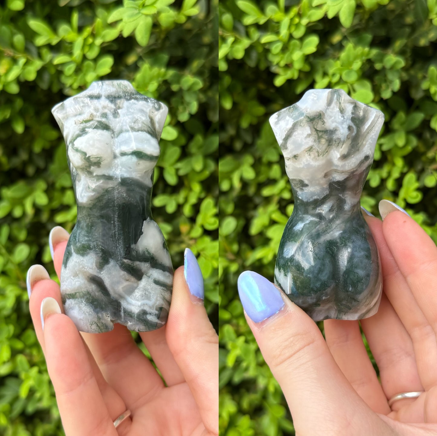 Crystal Goddess Body Carvings| Multiple Sizes| Choose Your Material