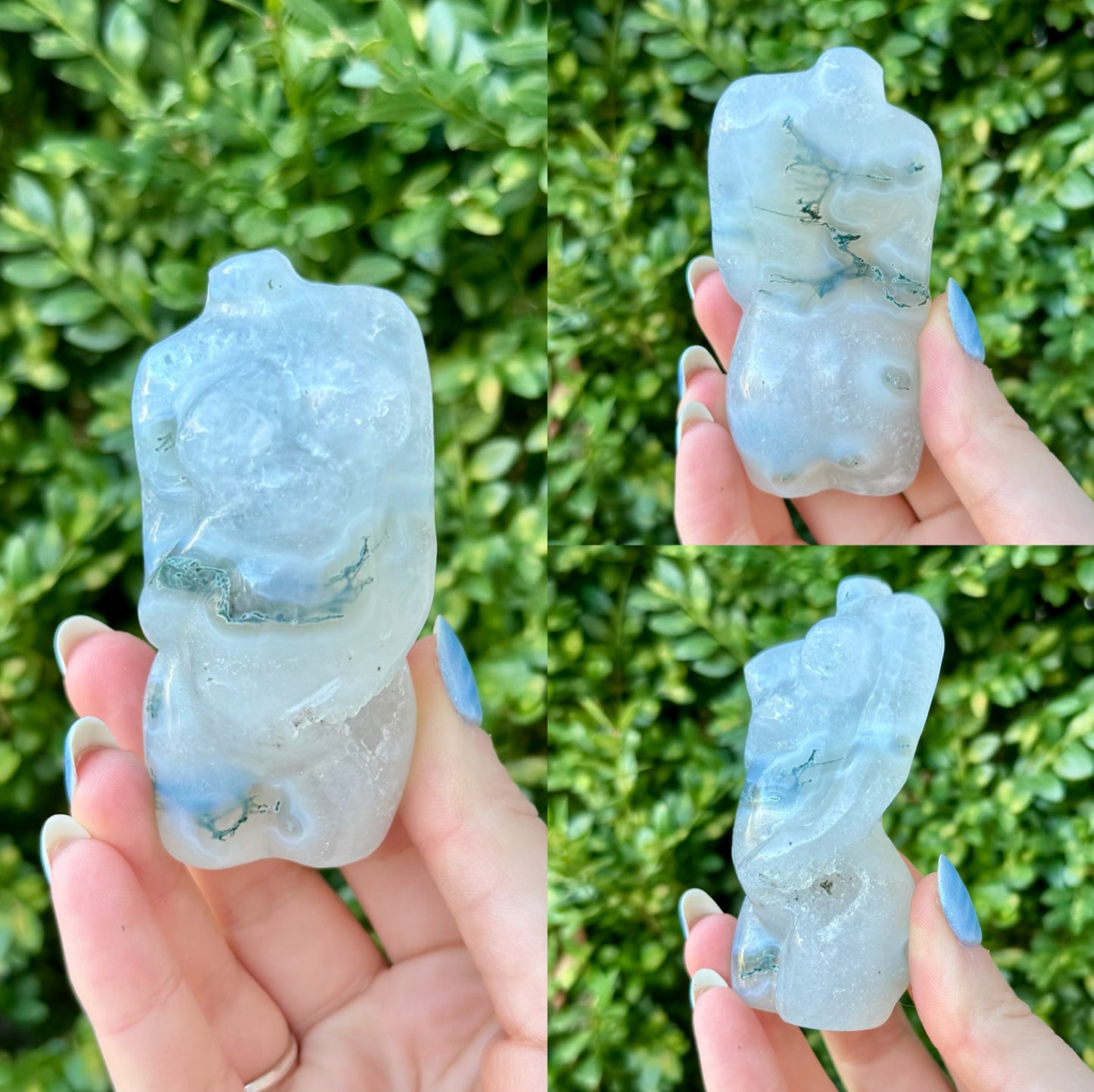 Crystal Goddess Body Carvings| Multiple Sizes| Choose Your Material